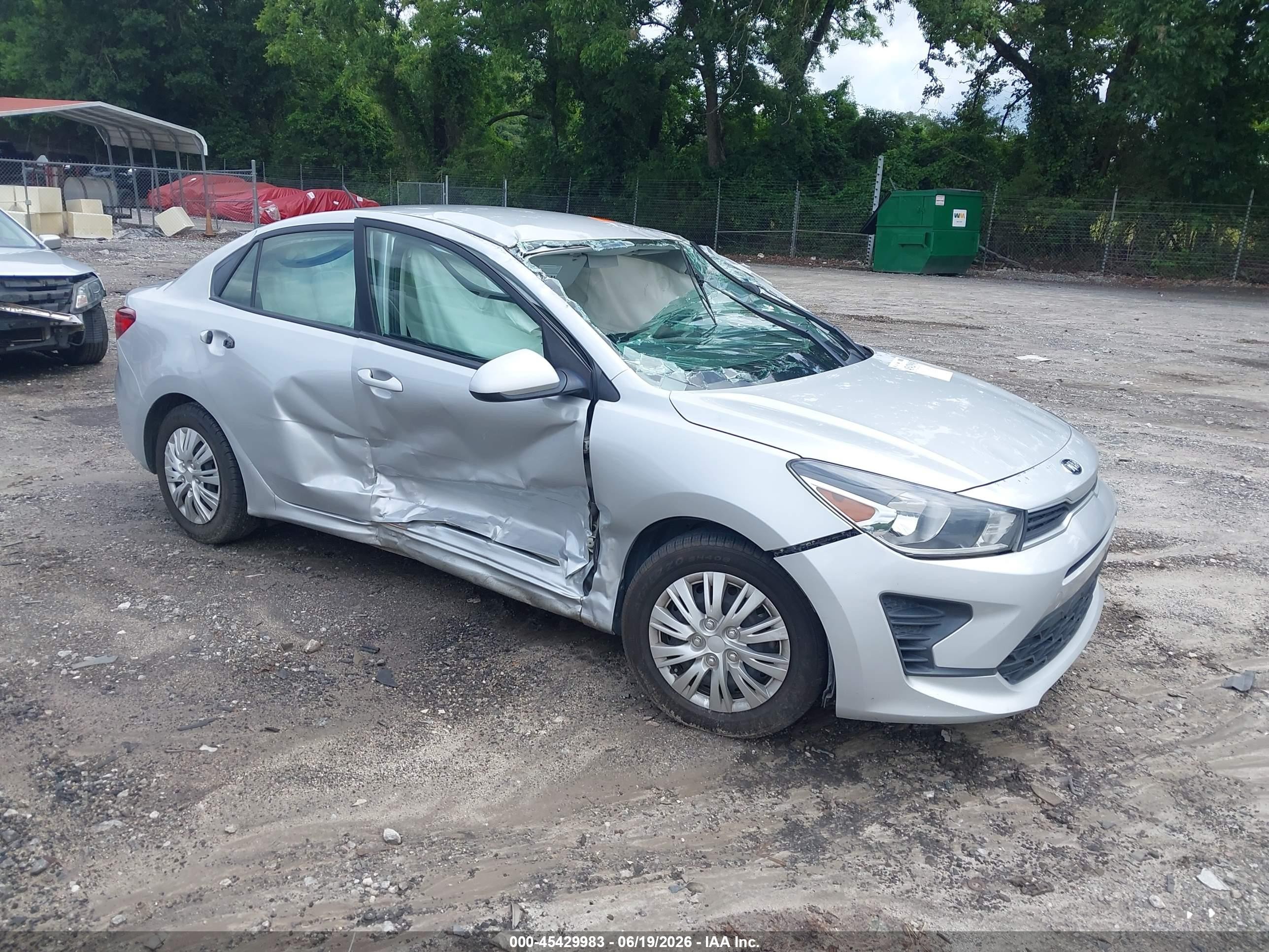 2021 Kia Rio S, VIN 3KPA24AD9ME365569 — Biohazard / chemical