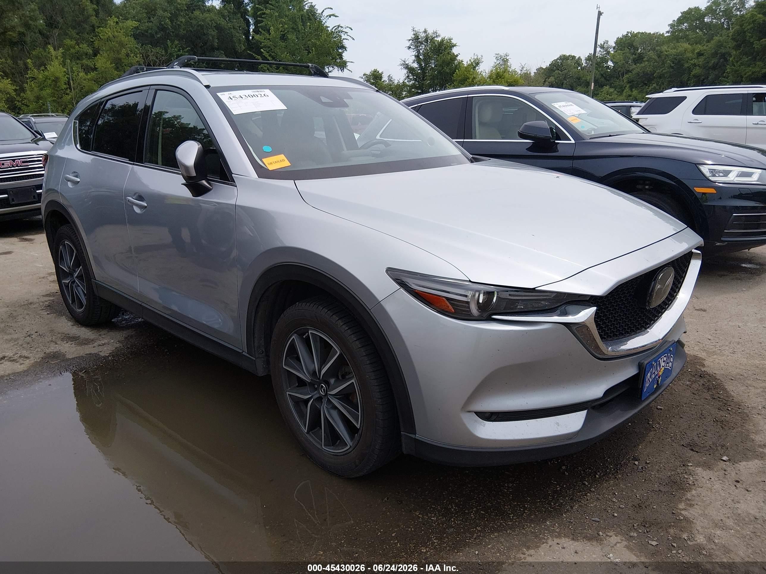 2018 Mazda CX-5 Grand Touring, VIN JM3KFADM9J0330741 — Engine fire