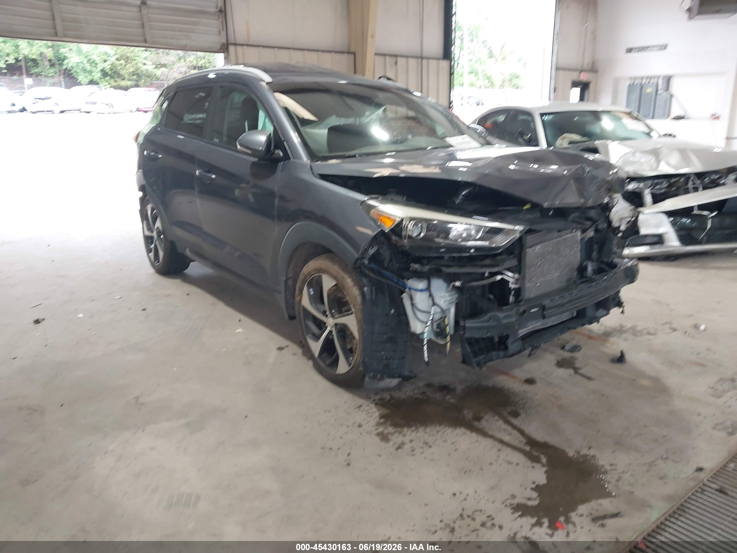 2016 Hyundai Tucson Eco, VIN KM8J3CA23GU207932 — Опрокидывание