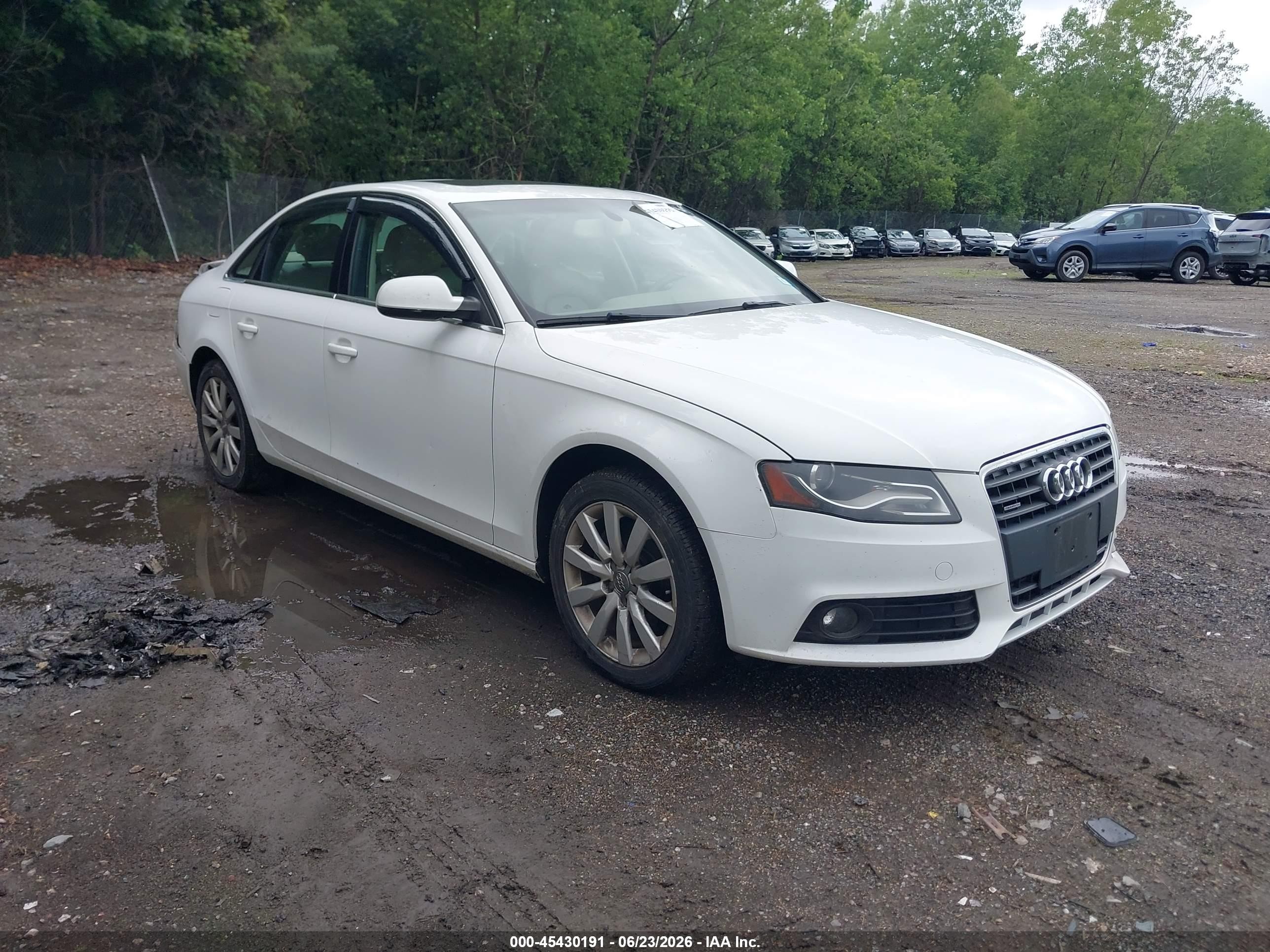 2012 Audi A4 Premium, VIN WAUBFAFL7CN006932 — Rear end