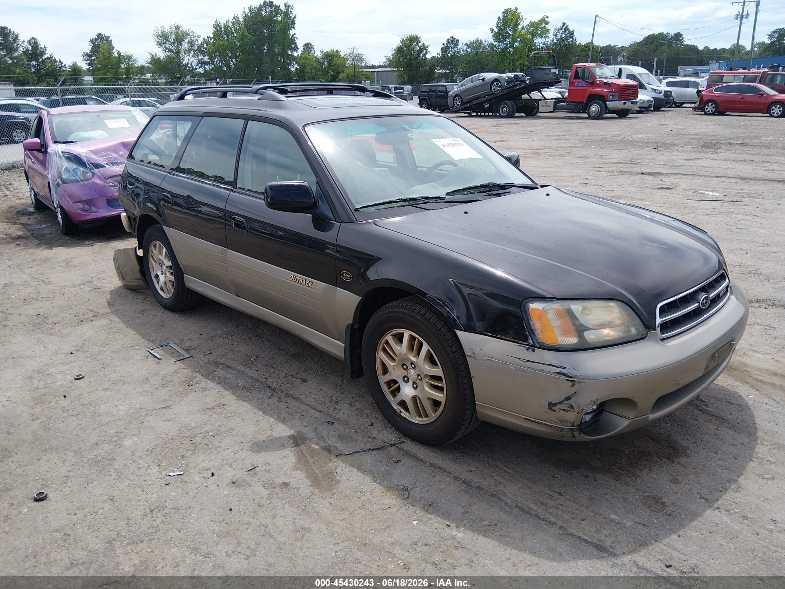 2001 Subaru Legacy Outback L.L. Bean, VIN 4S3BH806317657808 — Зад
