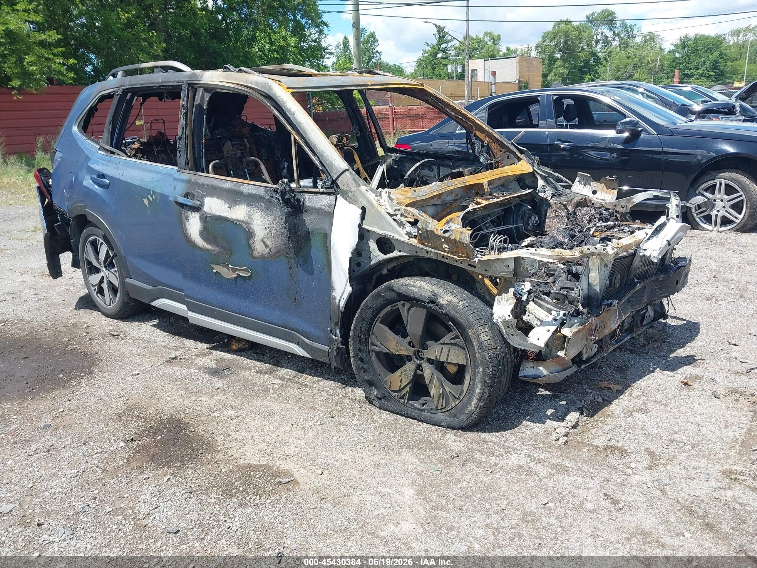 2020 Subaru Forester Touring, VIN JF2SKAXC1LH475303 — Engine fire