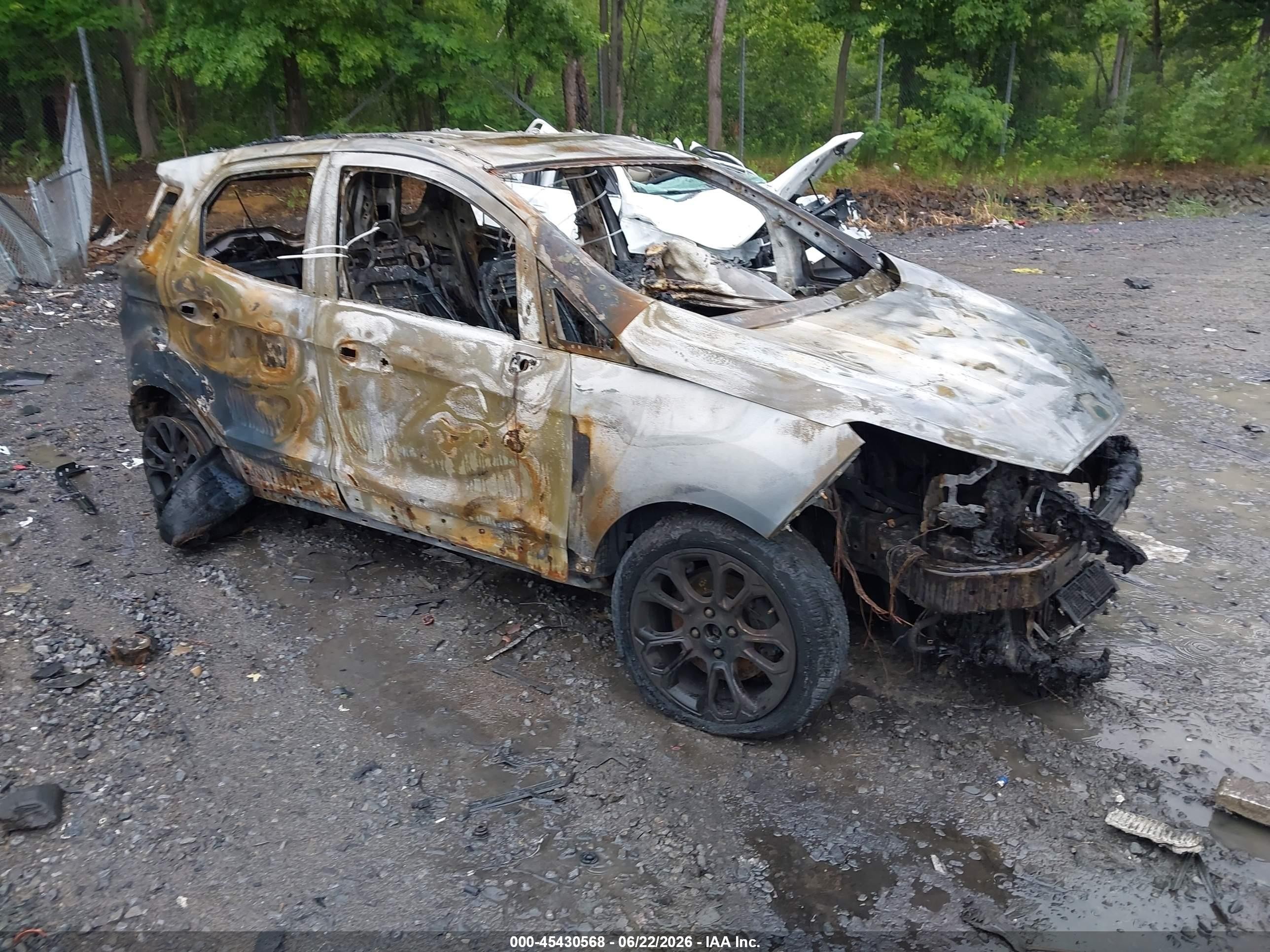 2020 Ford EcoSport Titanium, VIN MAJ3S2KE3LC370492 — Burn
