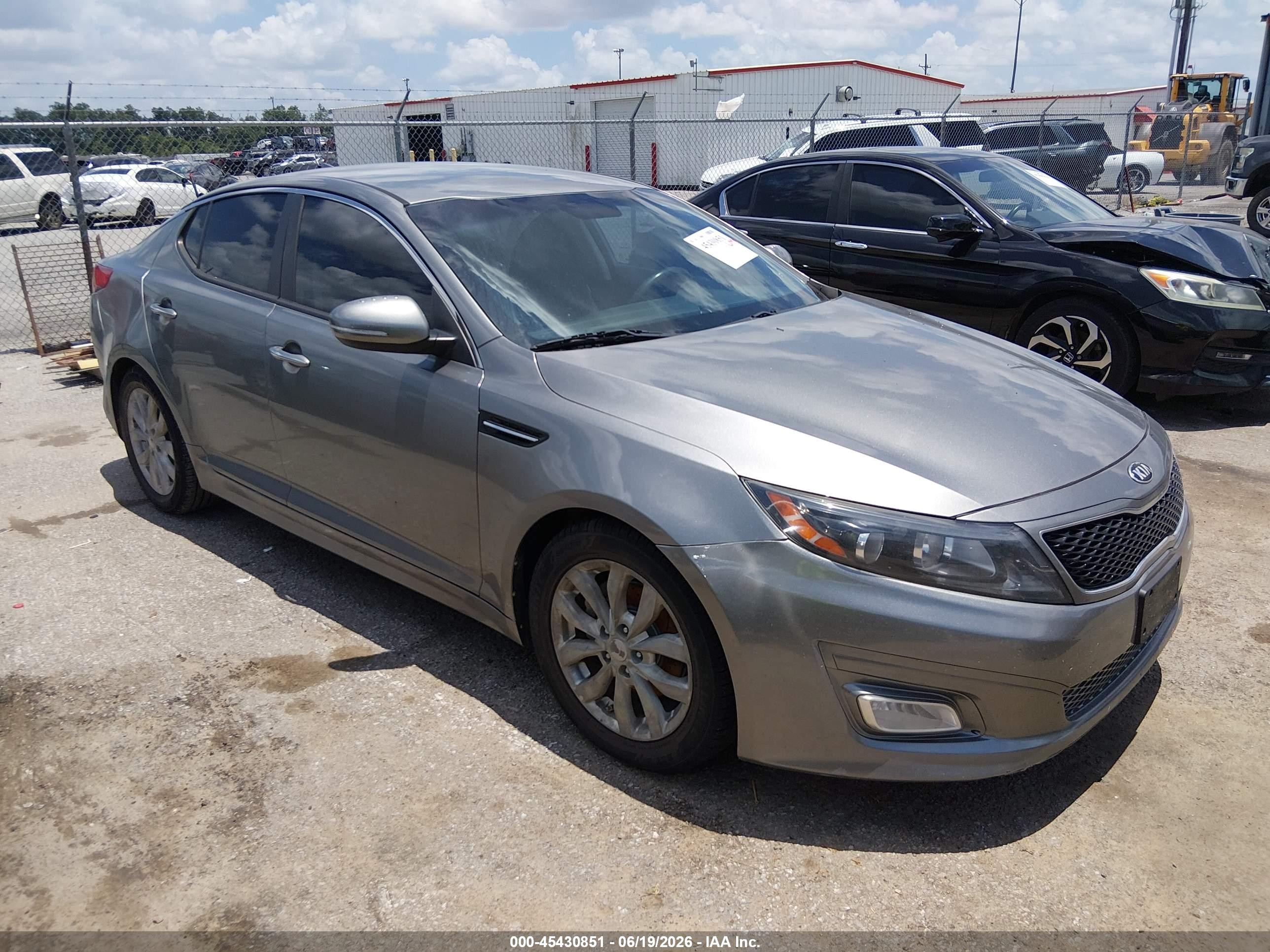 2015 Kia Optima LX, VIN 5XXGM4A76FG451608 — Water / flood