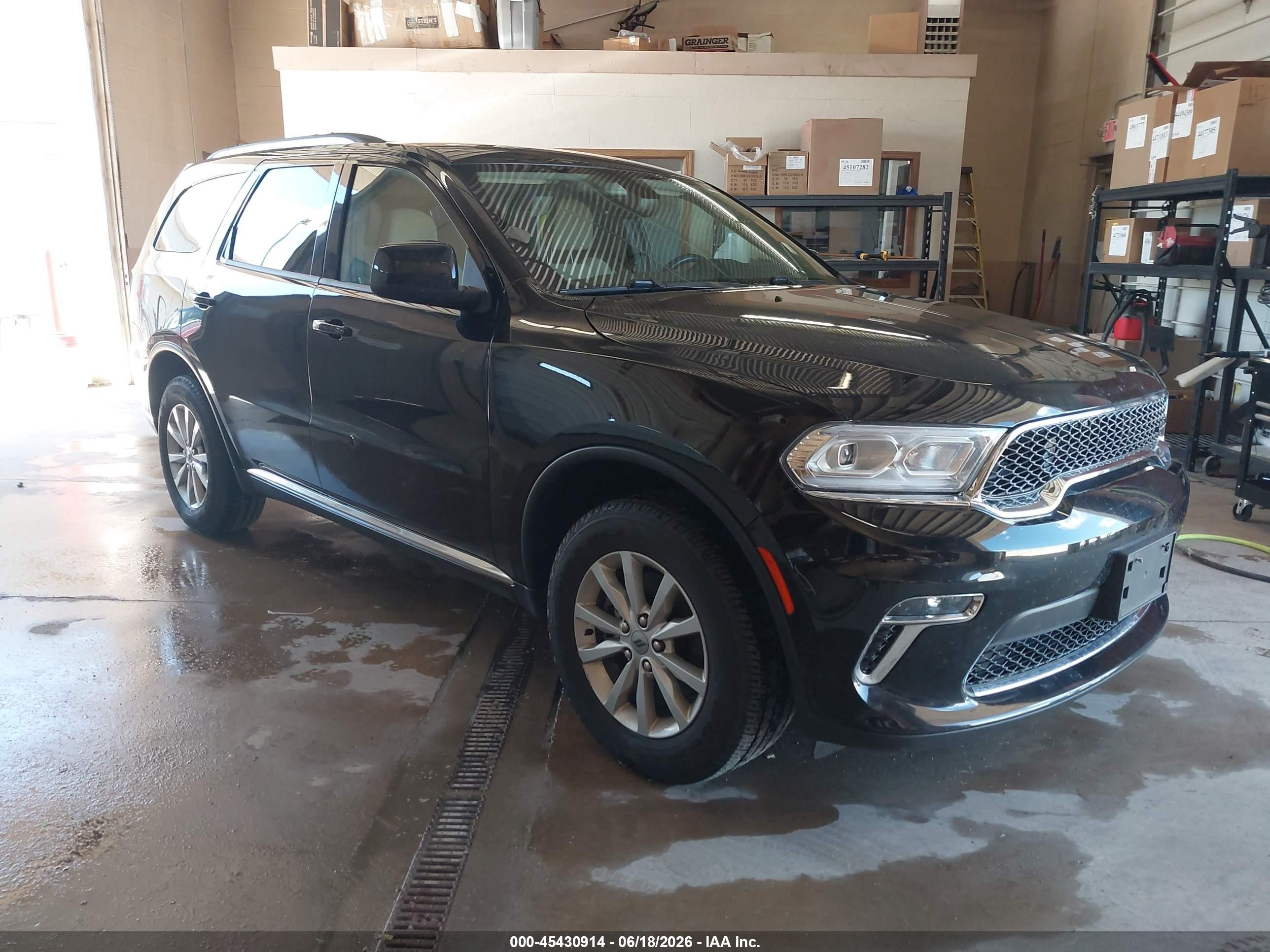 2021 Dodge Durango SXT Plus, VIN 1C4RDJAG6MC762508 — Rear end