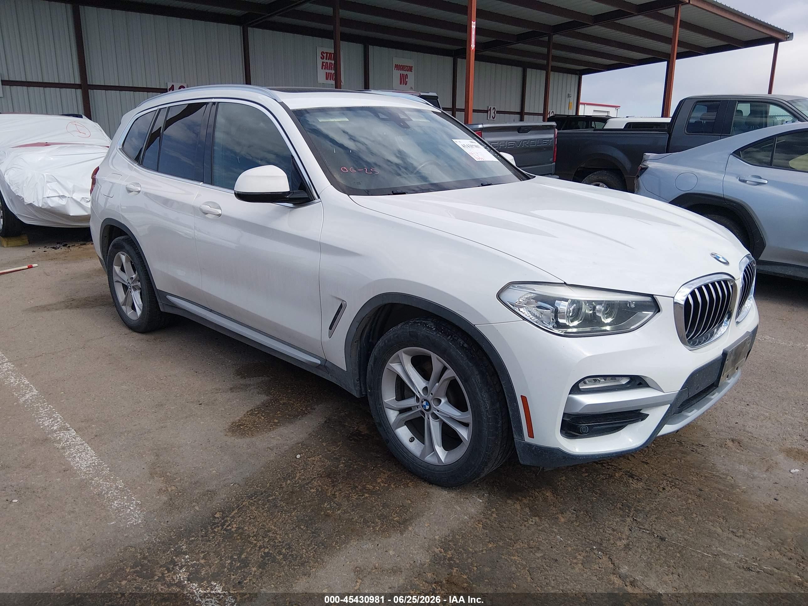 2019 BMW X3 sDrive30i, VIN 5UXTR7C51KLF29382 — Rear end
