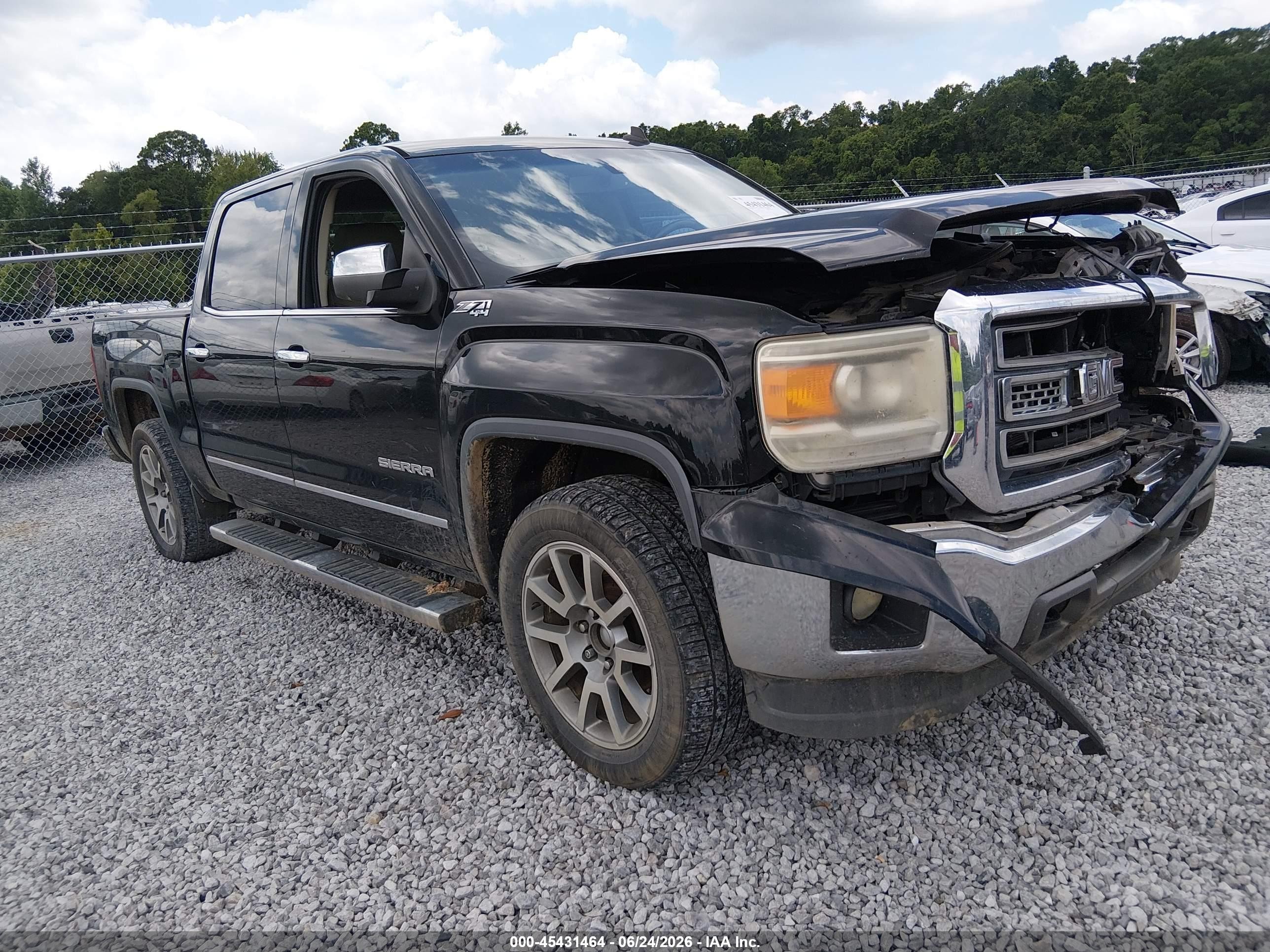 2014 GMC Sierra 1500 SLT, VIN 3GTU2VEC0EG376972 — Front end
