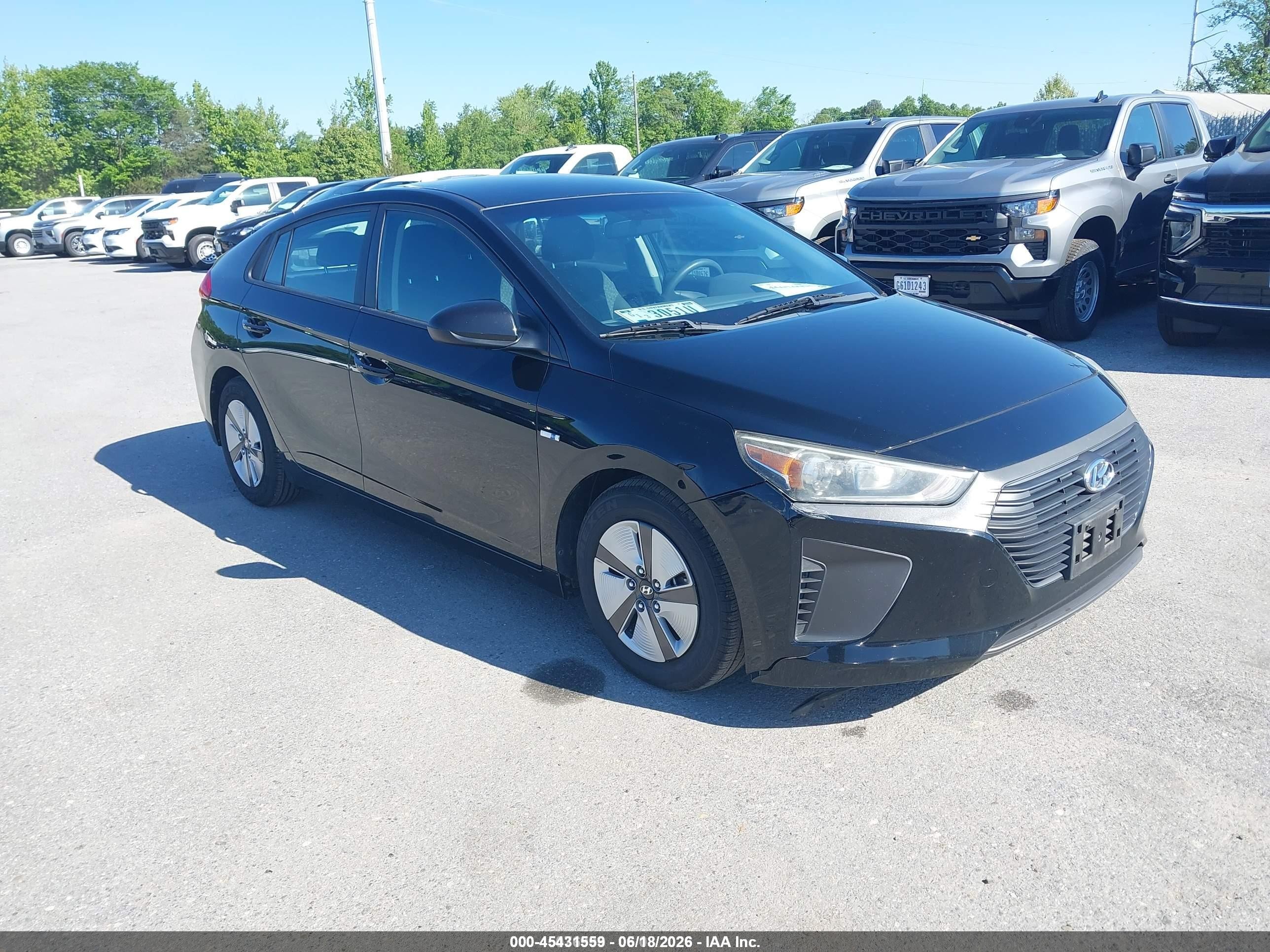 2018 Hyundai Ioniq Blue, VIN KMHC65LC6JU076570 — Обычный износ