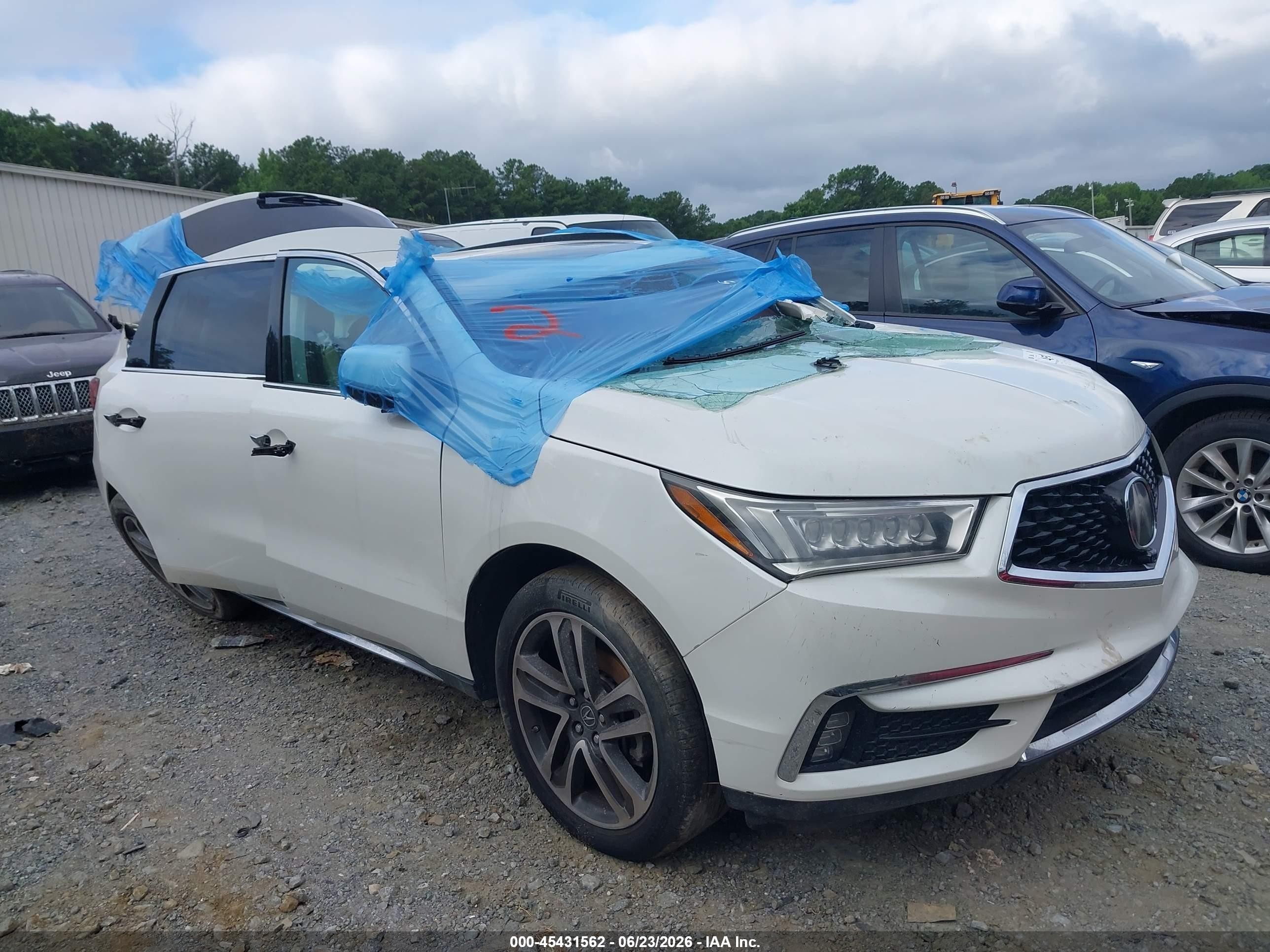 2018 Acura MDX Advance, VIN 5J8YD3H86JL005255 — Опрокидывание