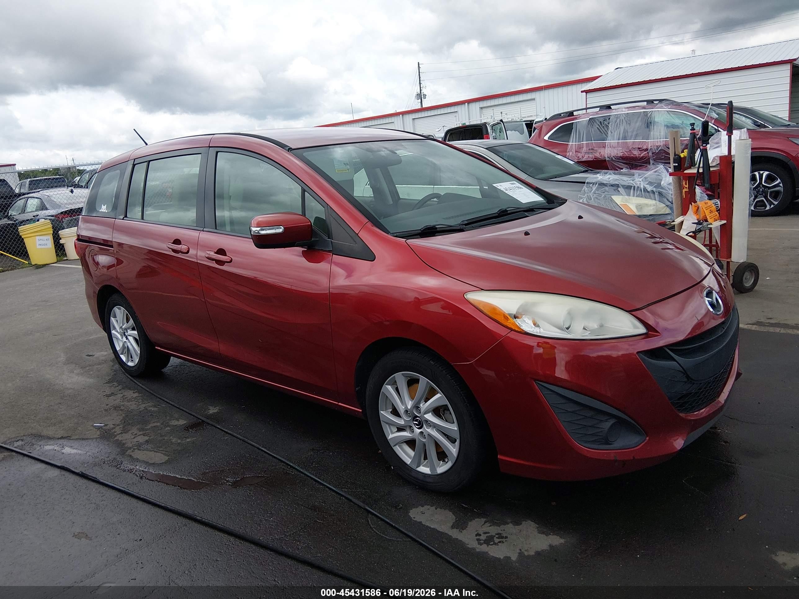 2014 Mazda 5 Sport, VIN JM1CW2BL1E0173838 — Rear end