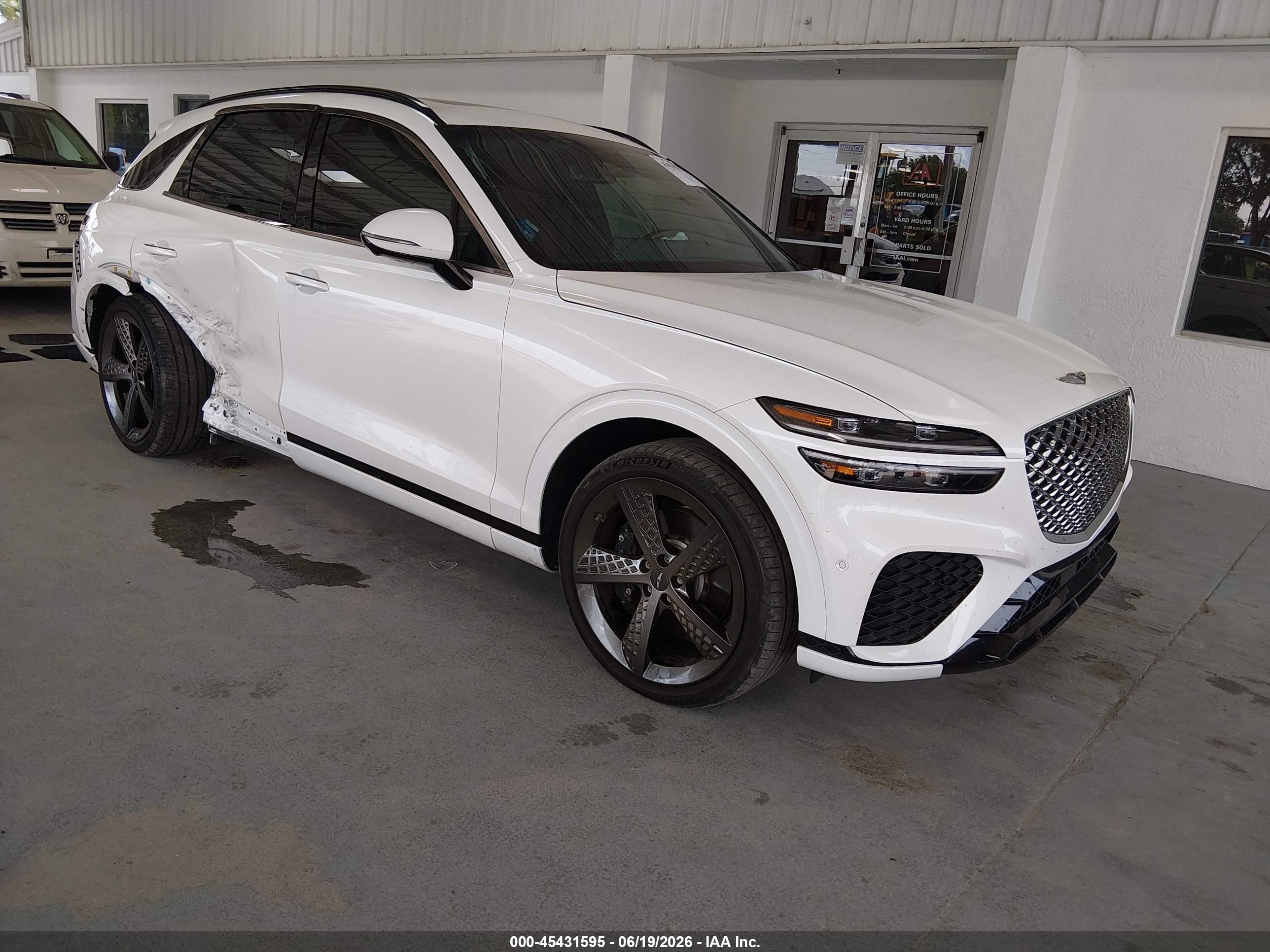 2023 Genesis GV70 2.5T, VIN KMUMADTB7PU135494 — Rear end