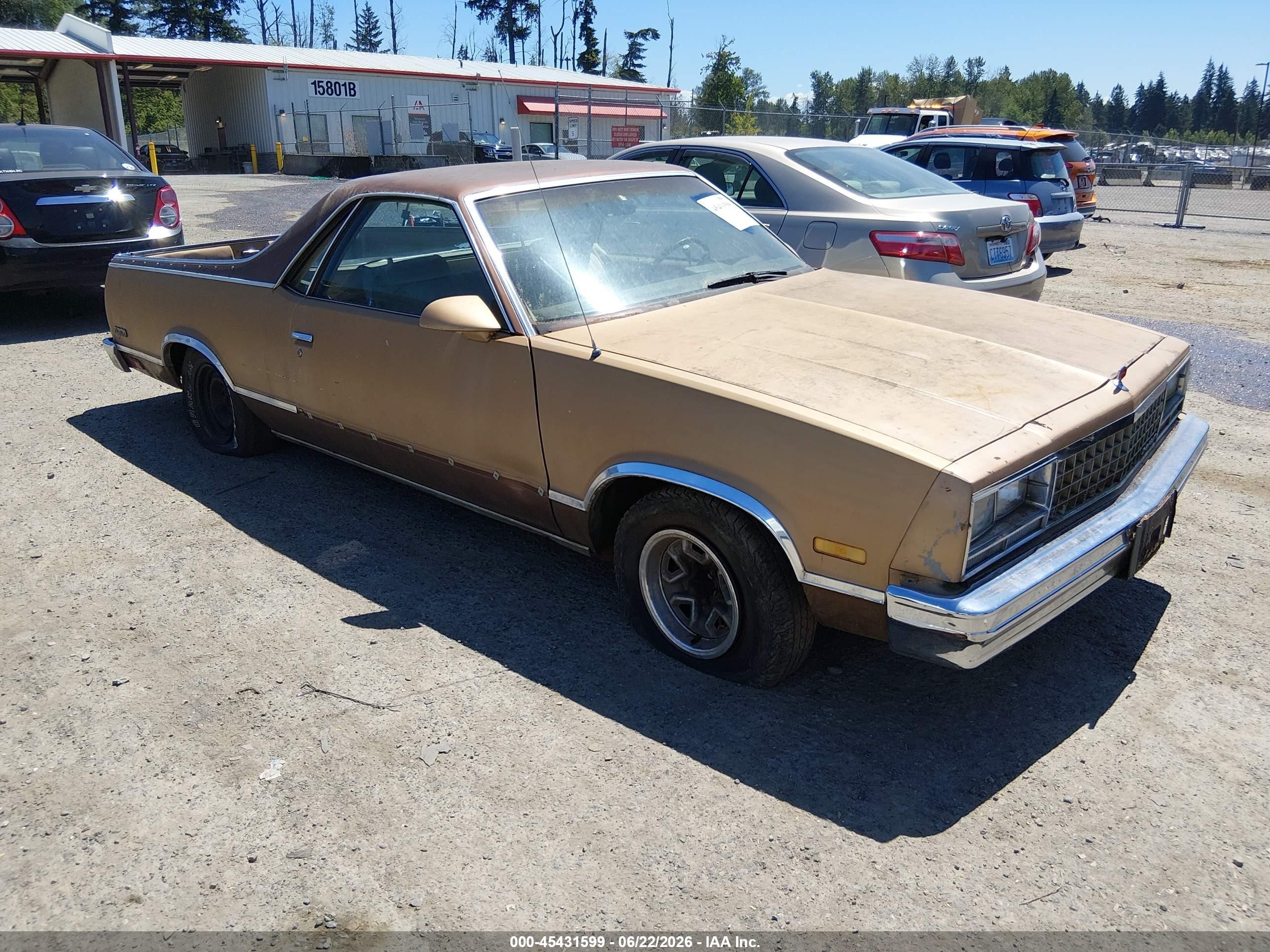 1987 Chevrolet El Camino, VIN 3GCCW80H0HS904645 — Normal wear
