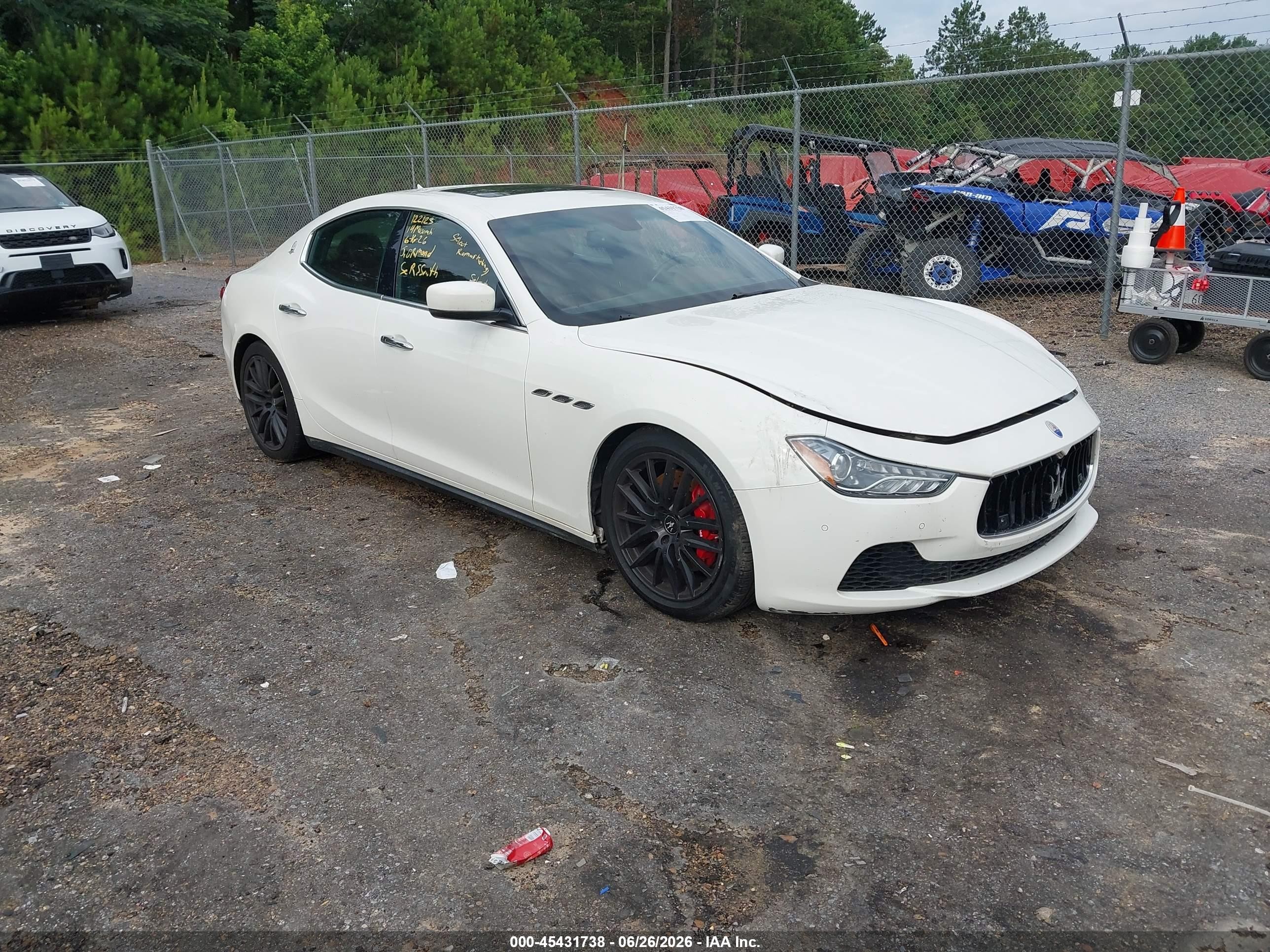 2014 Maserati Ghibli S Q4, VIN ZAM57RTA0E1122123 — Auction photo 1 of 5