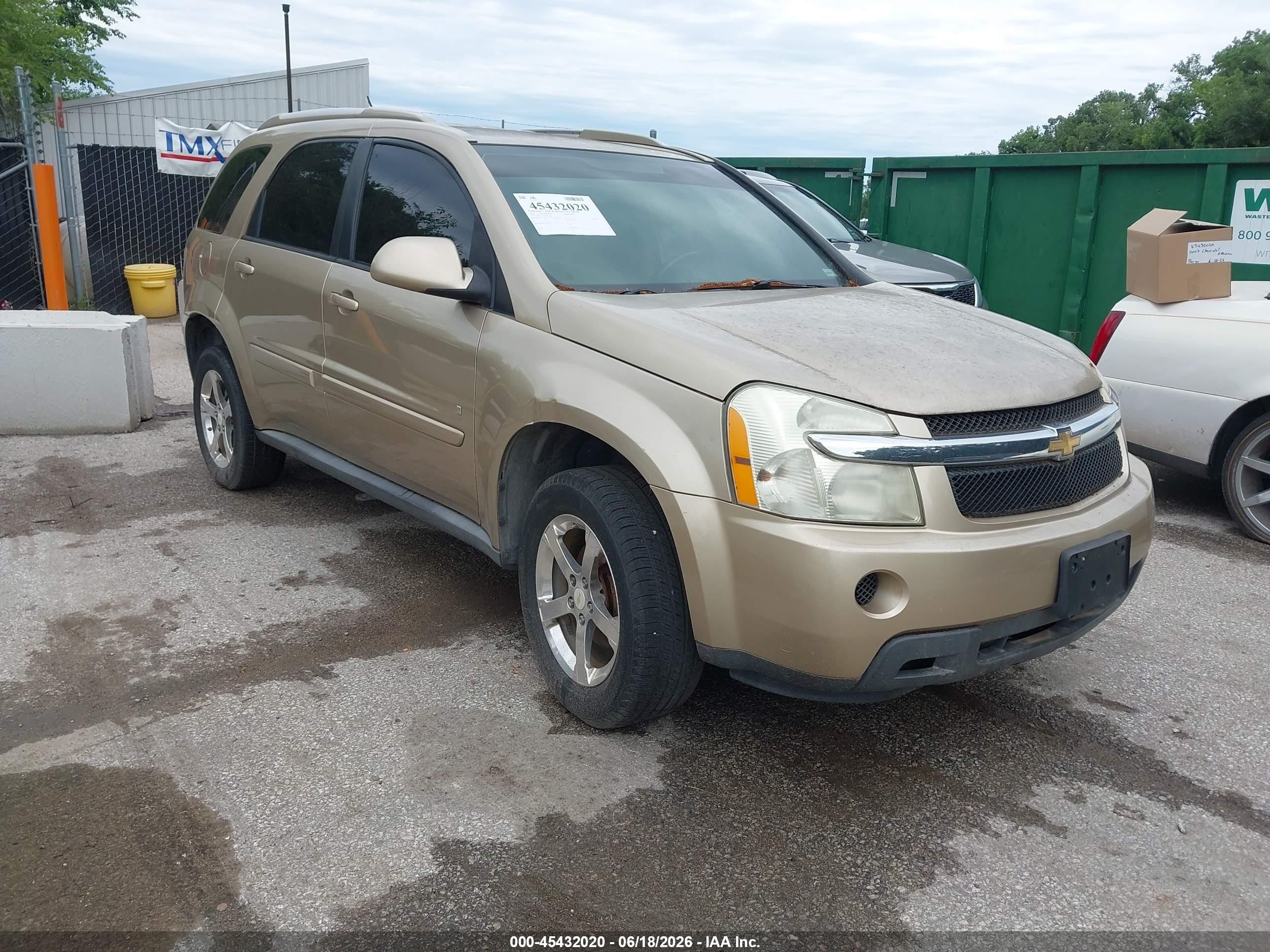 2007 Chevrolet Equinox LT, VIN 2CNDL73F676021854 — Front end