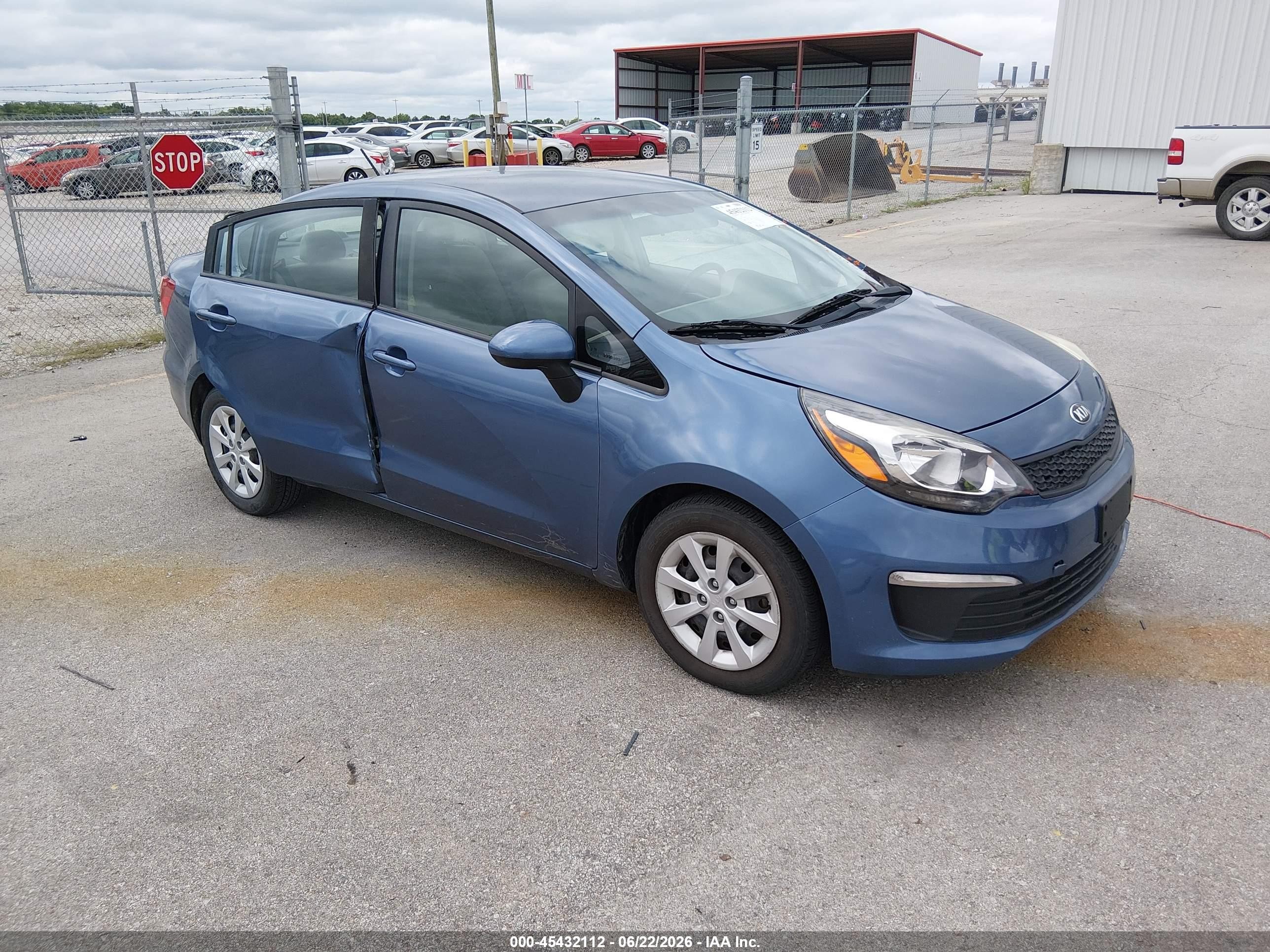 2016 Kia Rio LX, VIN KNADM4A35G6641932 — Theft recovery