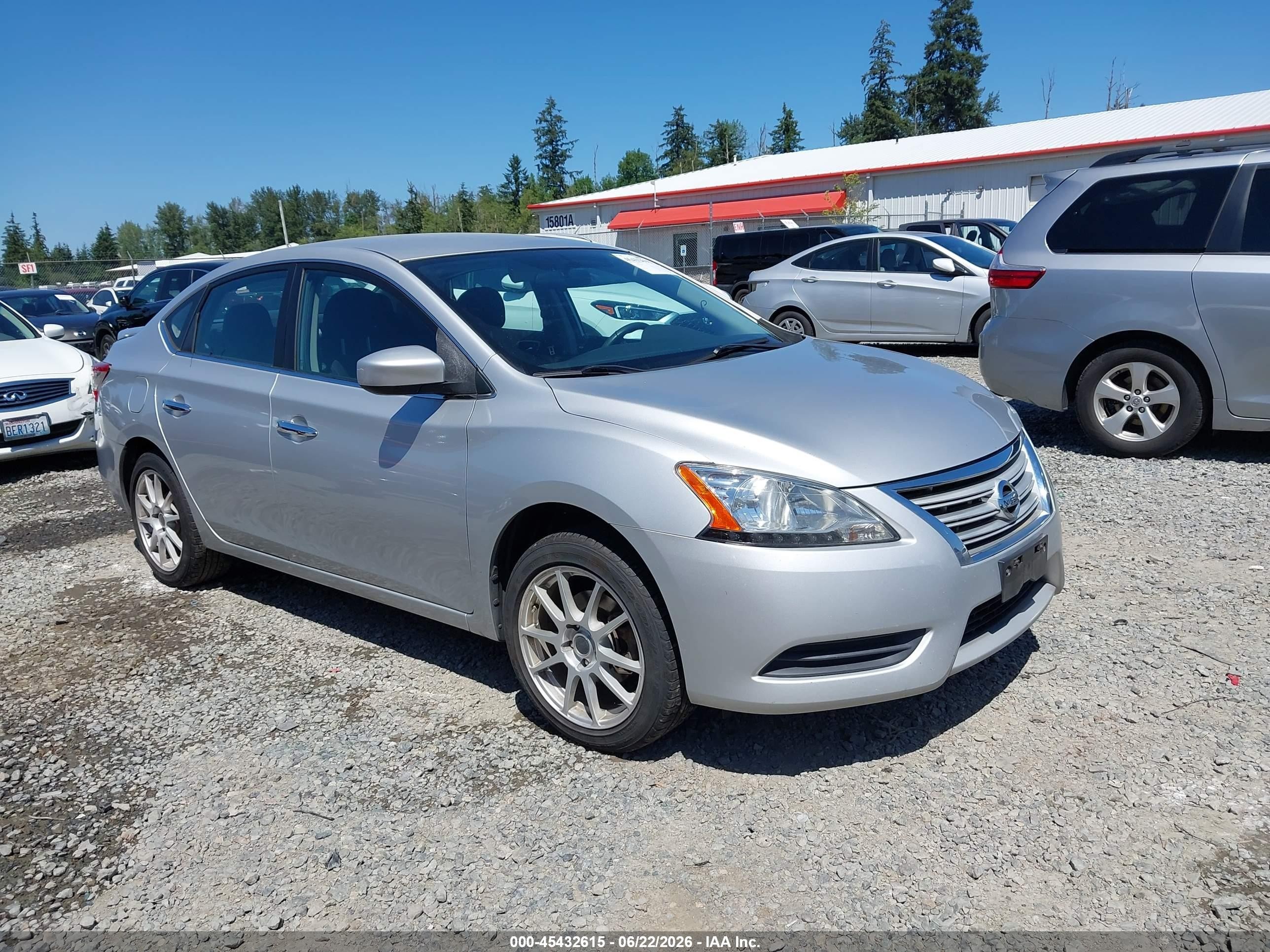 2013 Nissan Sentra SL, VIN 3N1AB7AP0DL648890 — Rear end