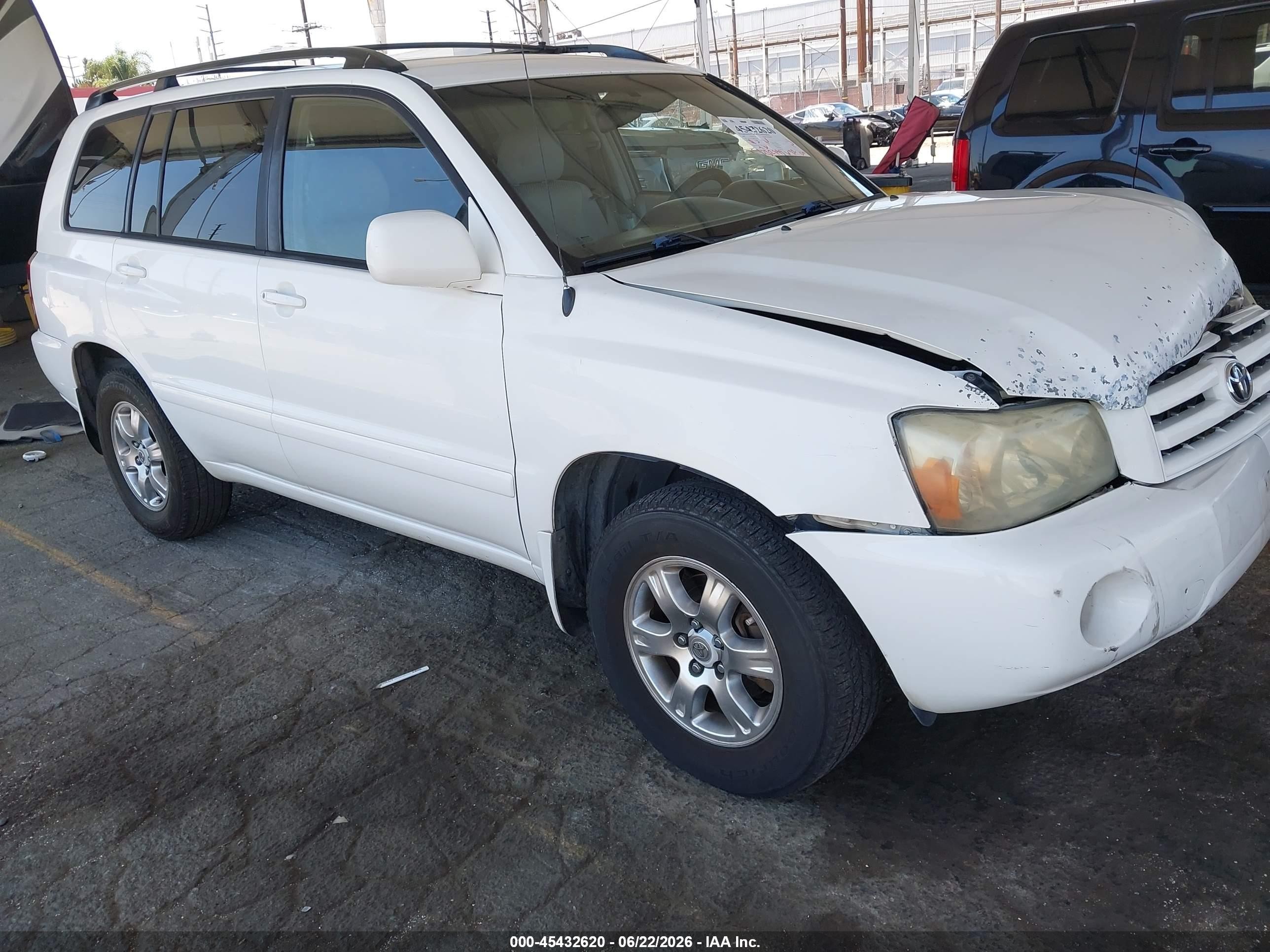 2006 Toyota Highlander, VIN JTEGP21A860112739 — Front end