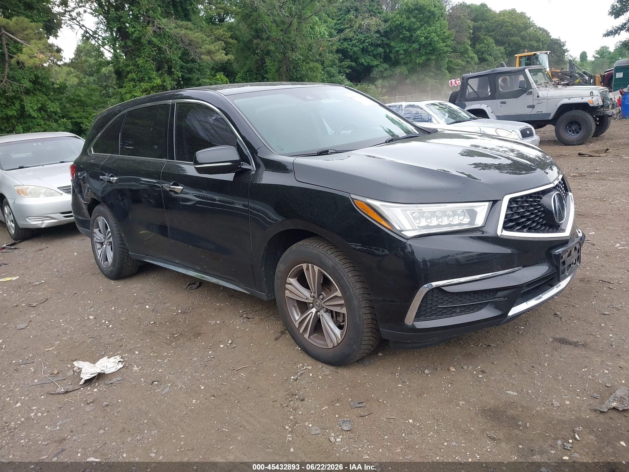 2019 Acura MDX, VIN 5J8YD4H35KL031597 — Side