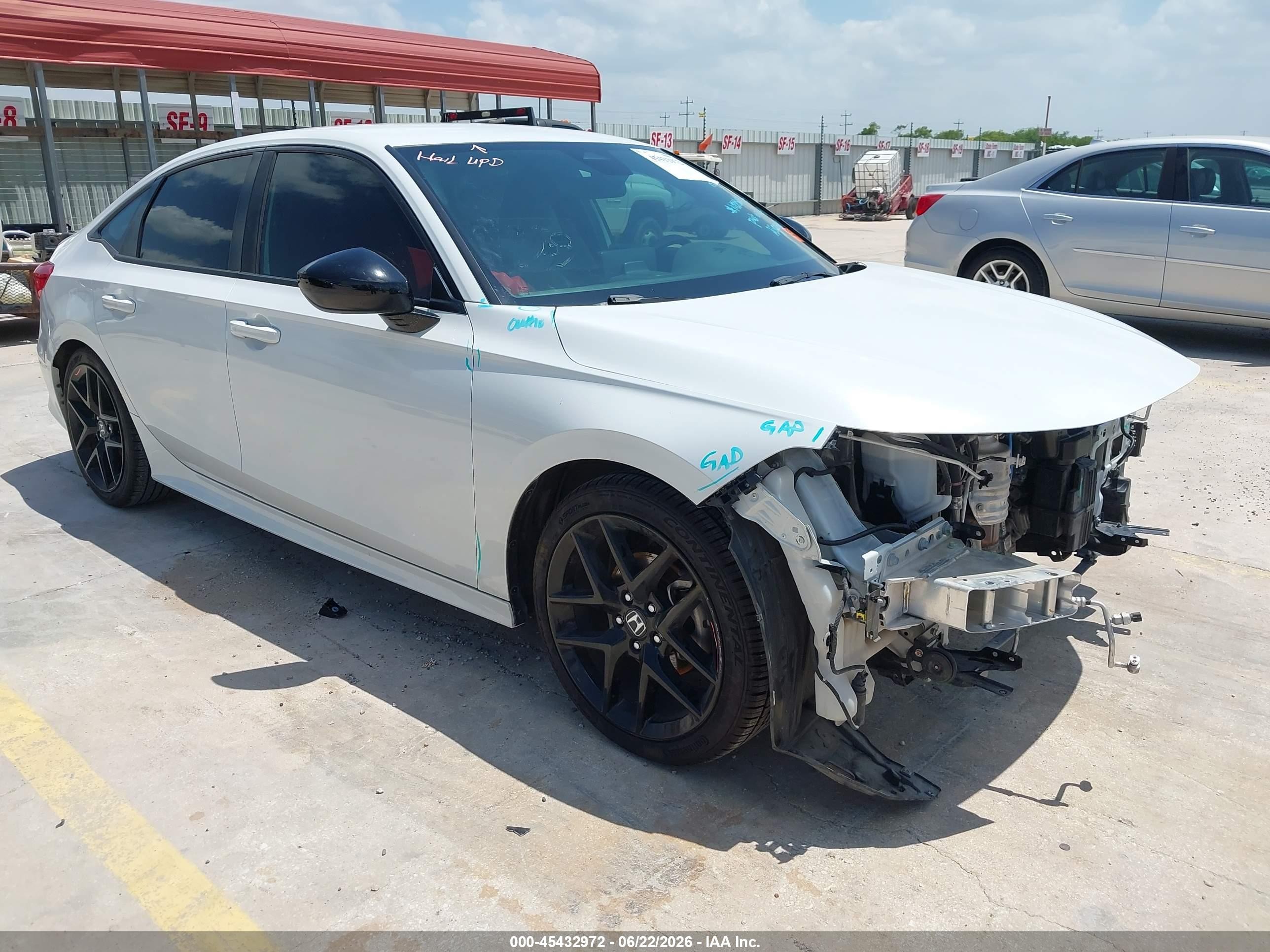 2022 Honda Civic Sport, VIN 2HGFE2F59NH587863 — Front end