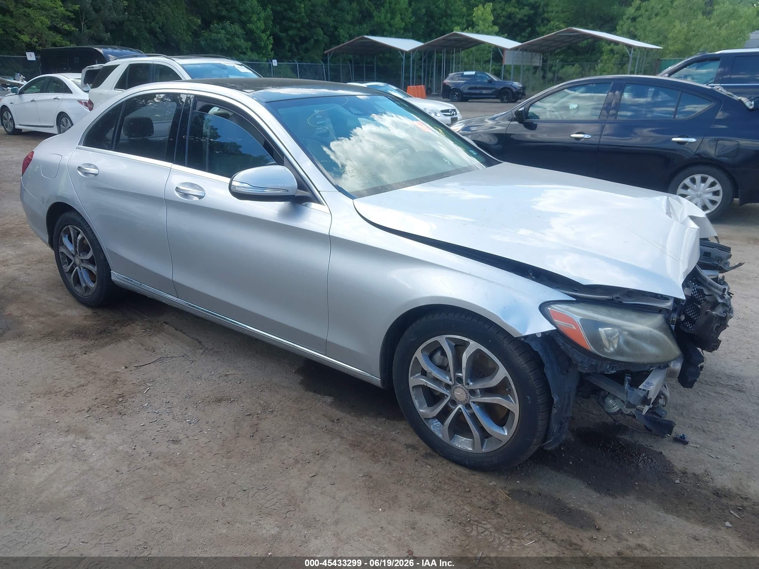 2015 Mercedes-Benz C 300, VIN 55SWF4JBXFU046878 — Biohazard / chemical