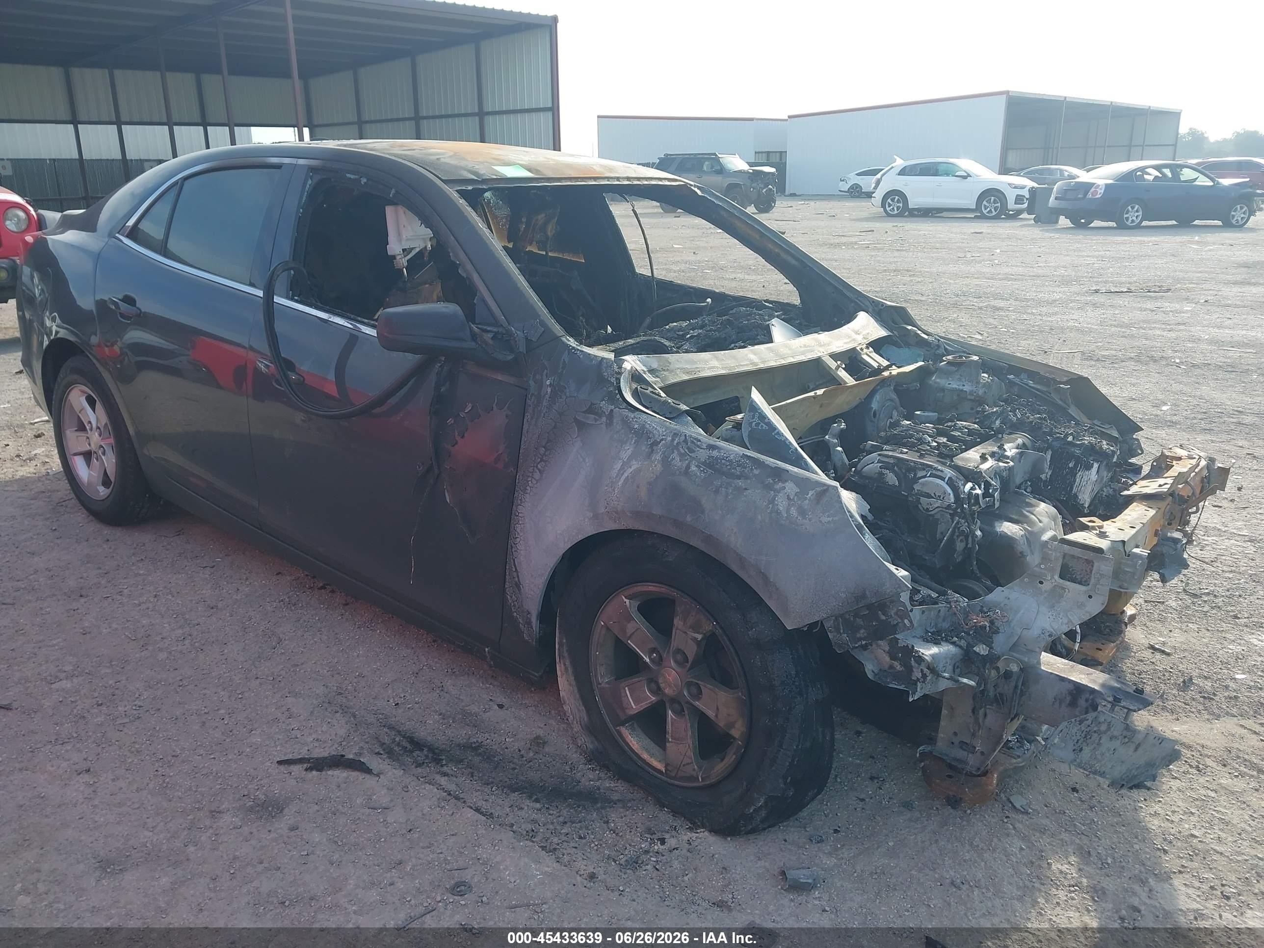 2015 Chevrolet Malibu LS, VIN 1G11B5SL8FF134465 — Engine fire