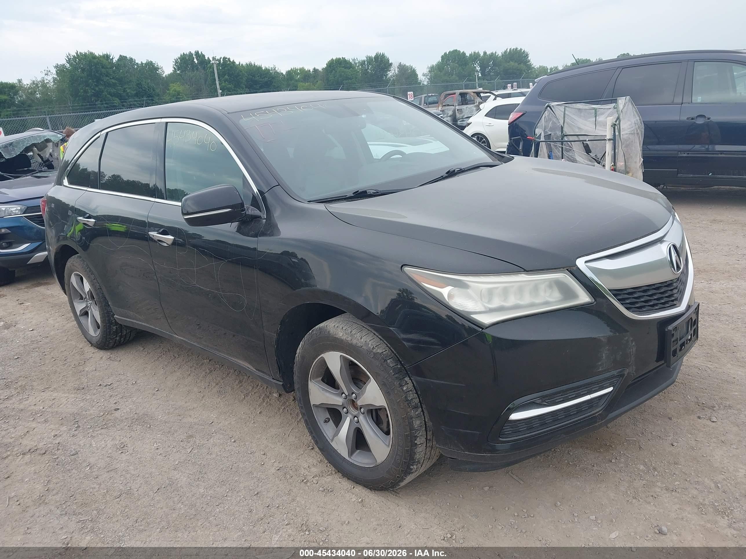 2014 Acura MDX, VIN 5FRYD4H28EB006365 — Vandalism