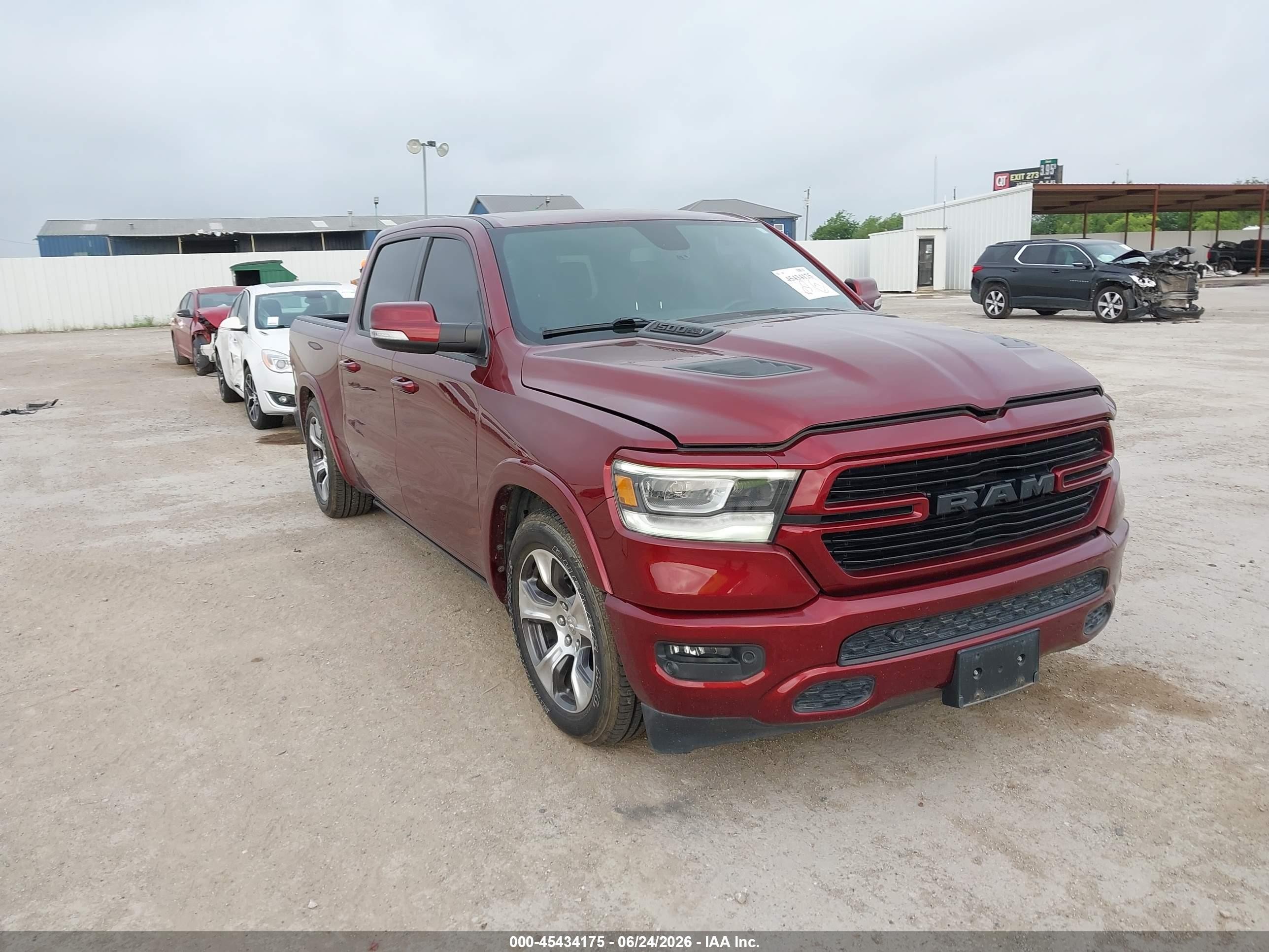 2020 Ram 1500 Laramie, VIN 1C6RREJT1LN186276 — Hail