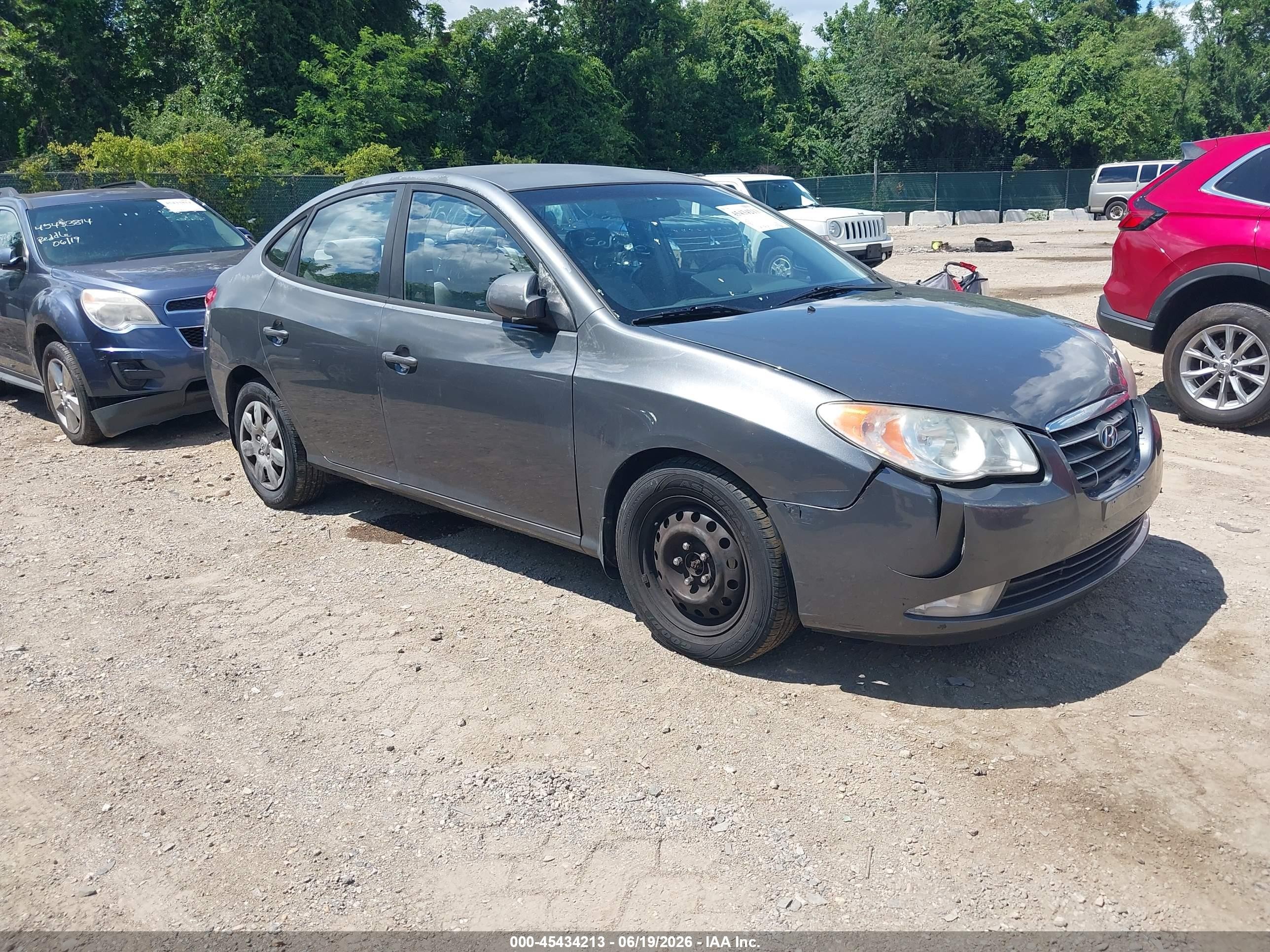 2007 Hyundai Elantra GLS, VIN KMHDU46D17U175329 — Front end