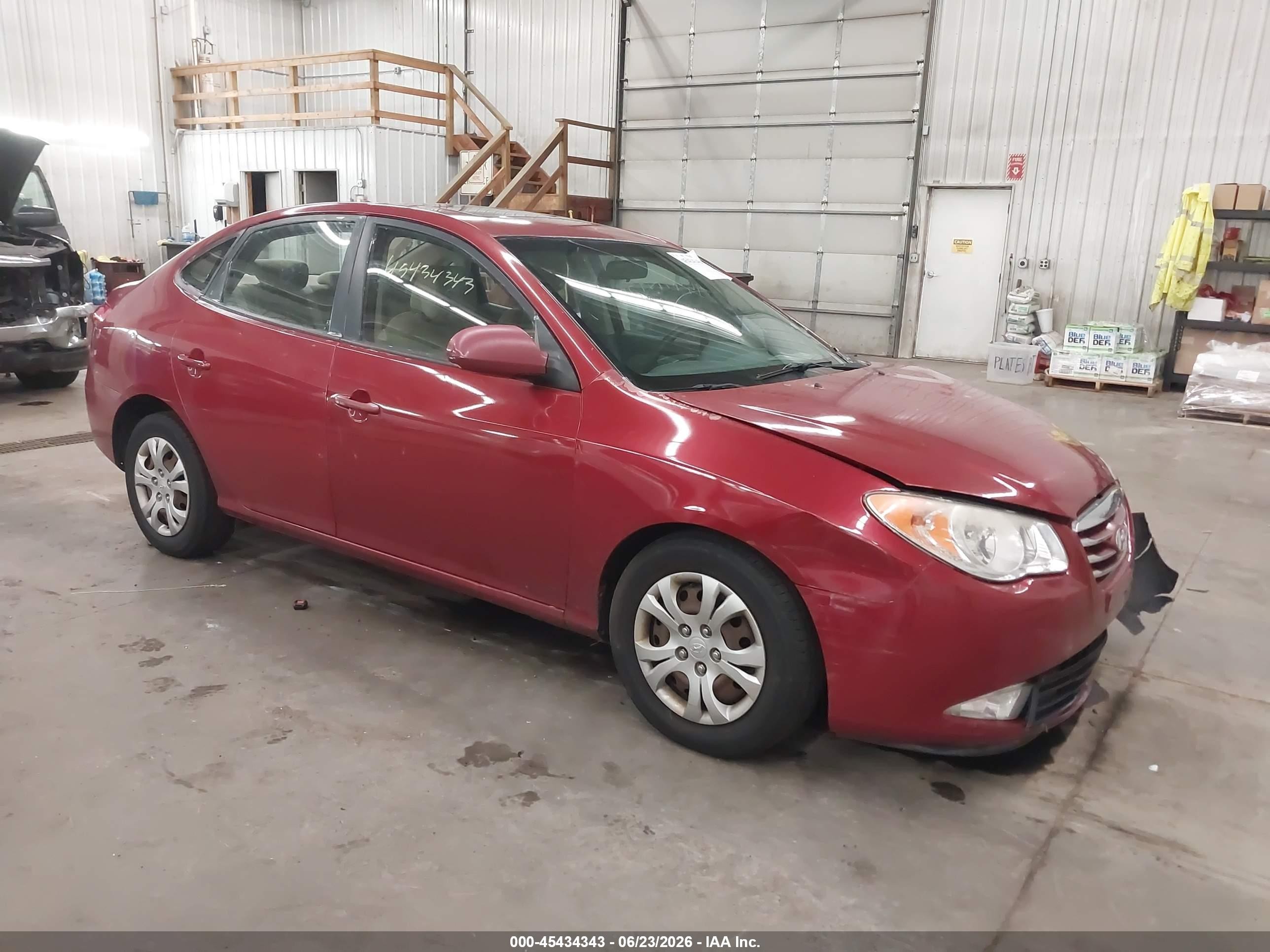 2010 Hyundai Elantra SE, VIN KMHDU4AD1AU099027 — Front end