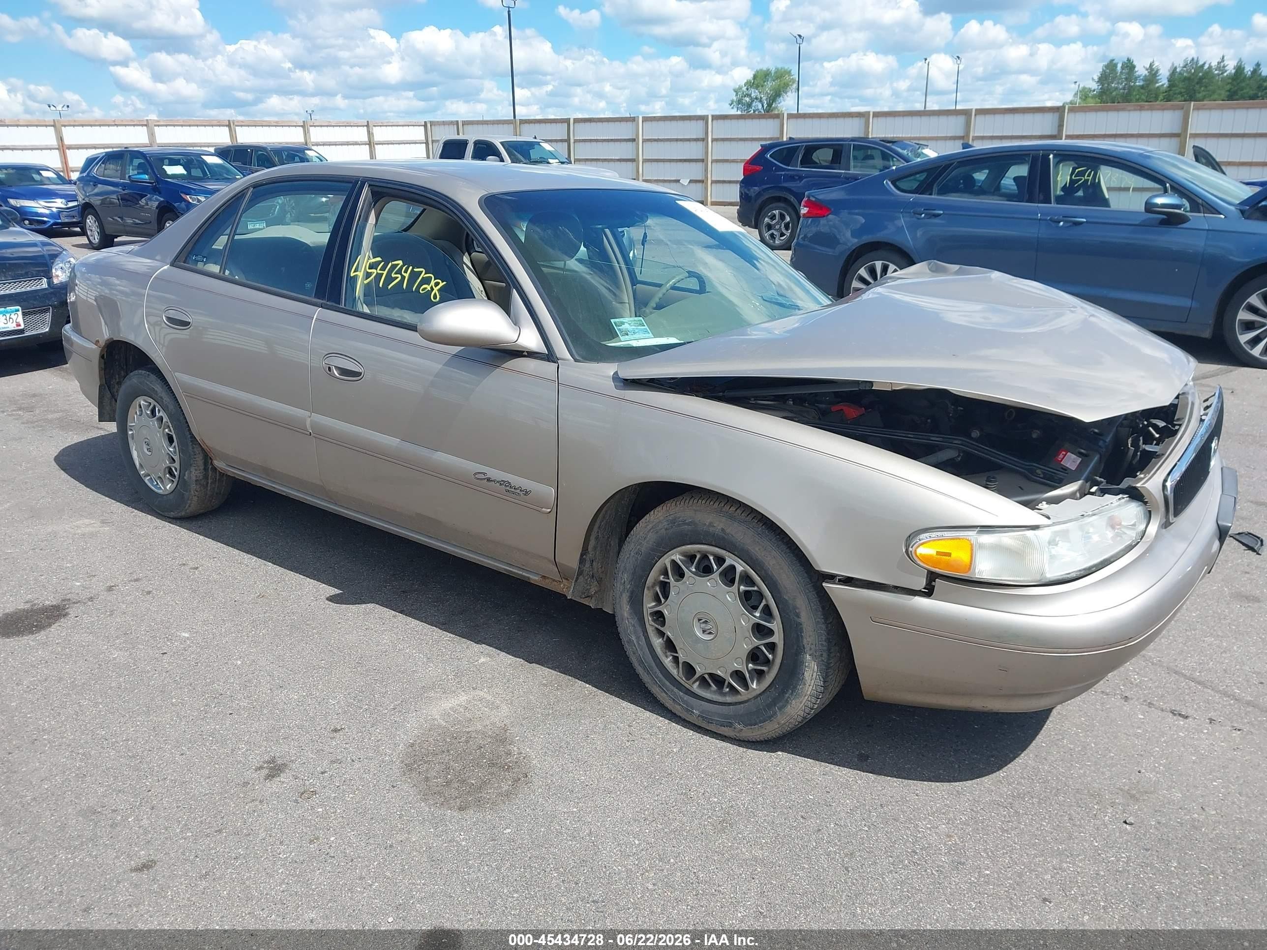 2002 Buick Century Custom, VIN 2G4WS52J421218047 — Перед