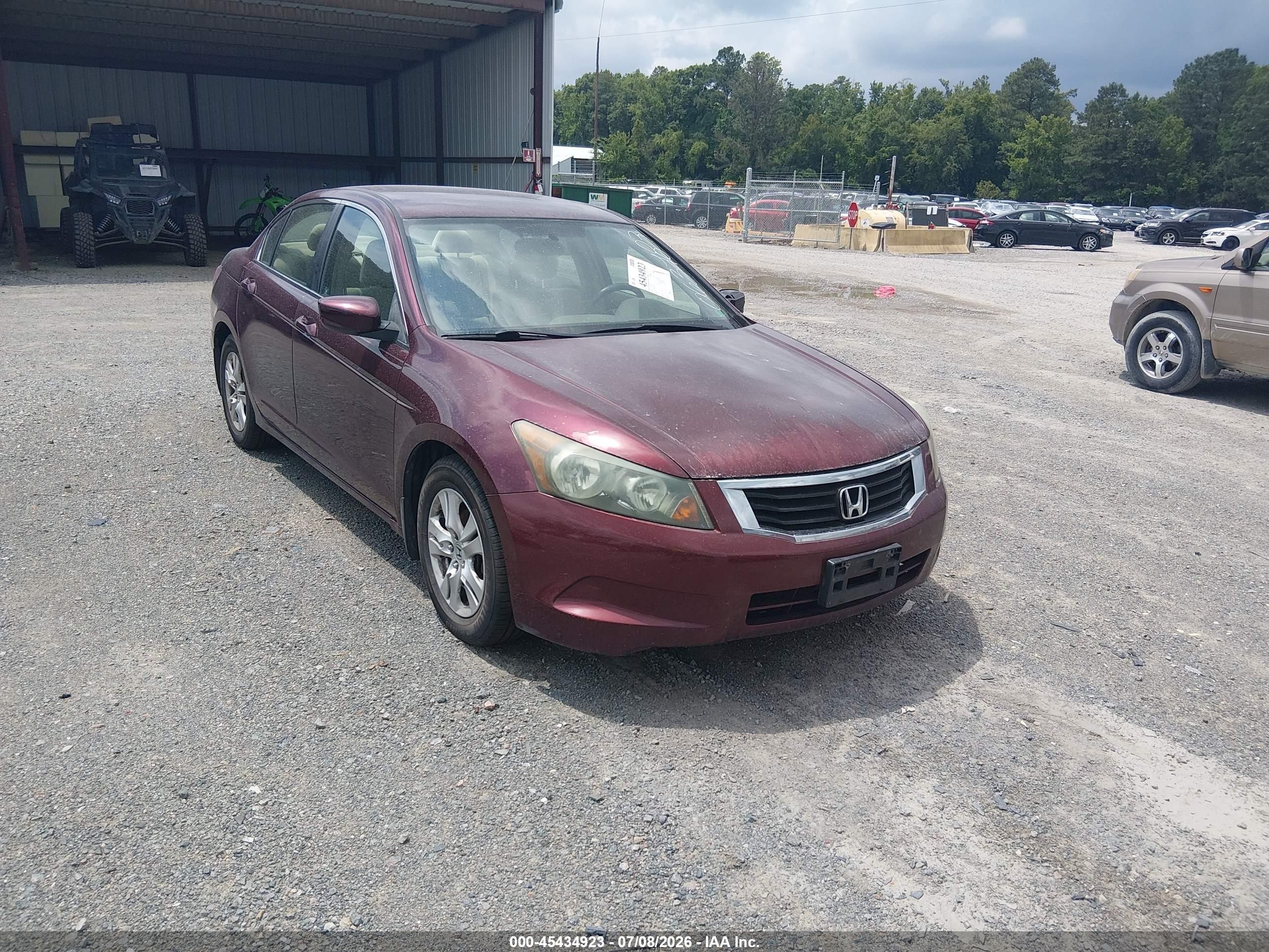2009 Honda Accord LX-P, VIN 1HGCP26499A063783 — Repossession