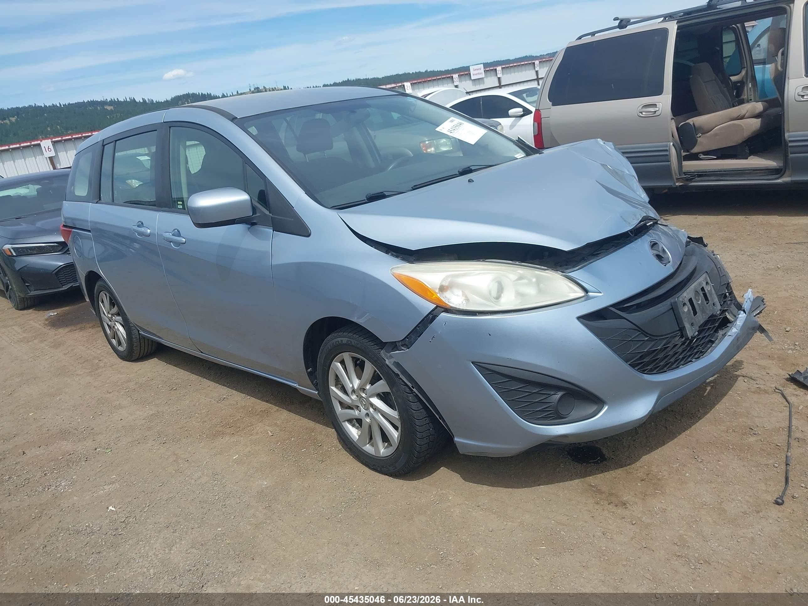 2012 Mazda 5 Sport, VIN JM1CW2BL0C0117354 — Front end