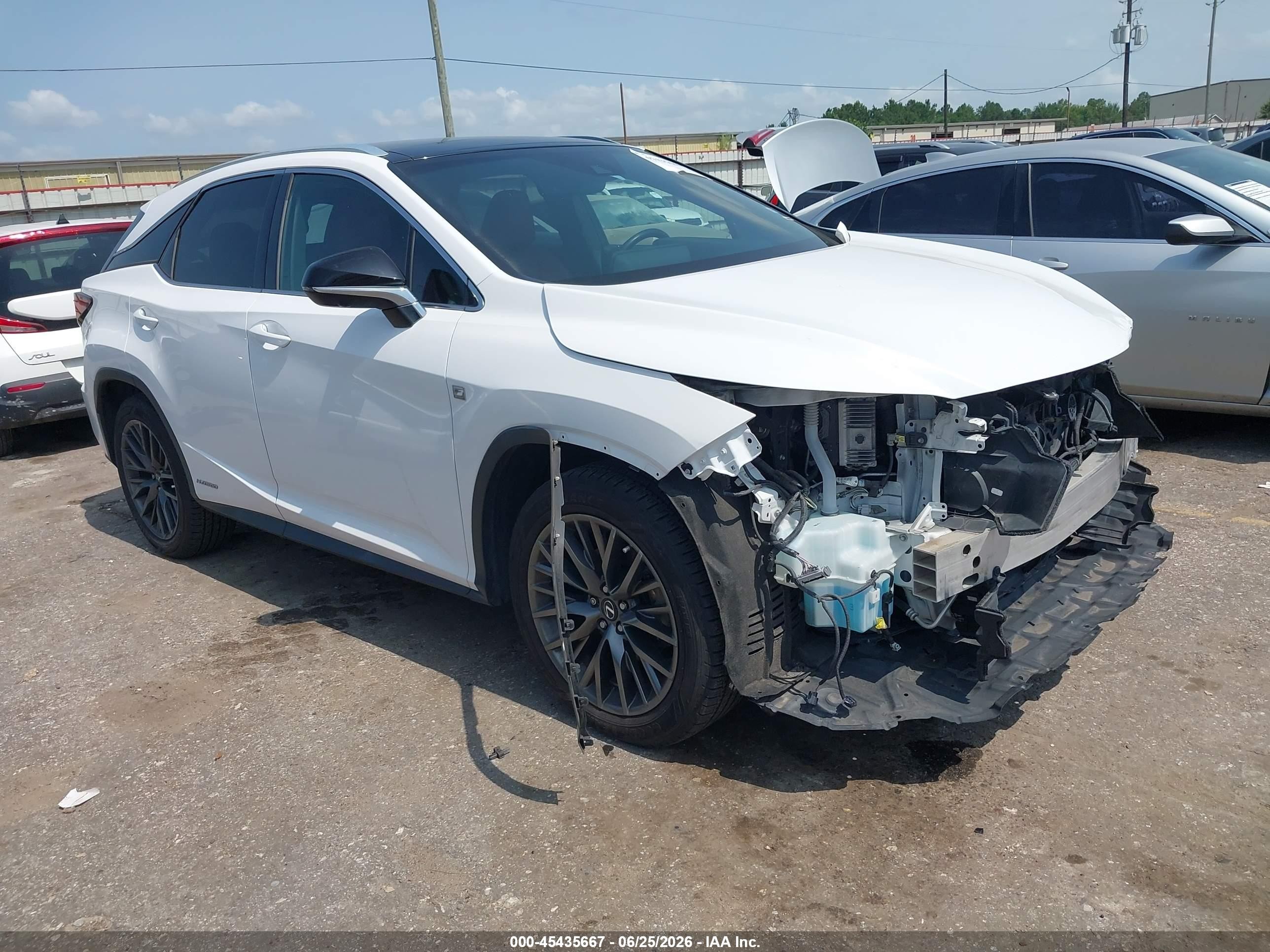 2019 Lexus RX 450h, VIN 2T2BGMCAXKC038856 — Front end