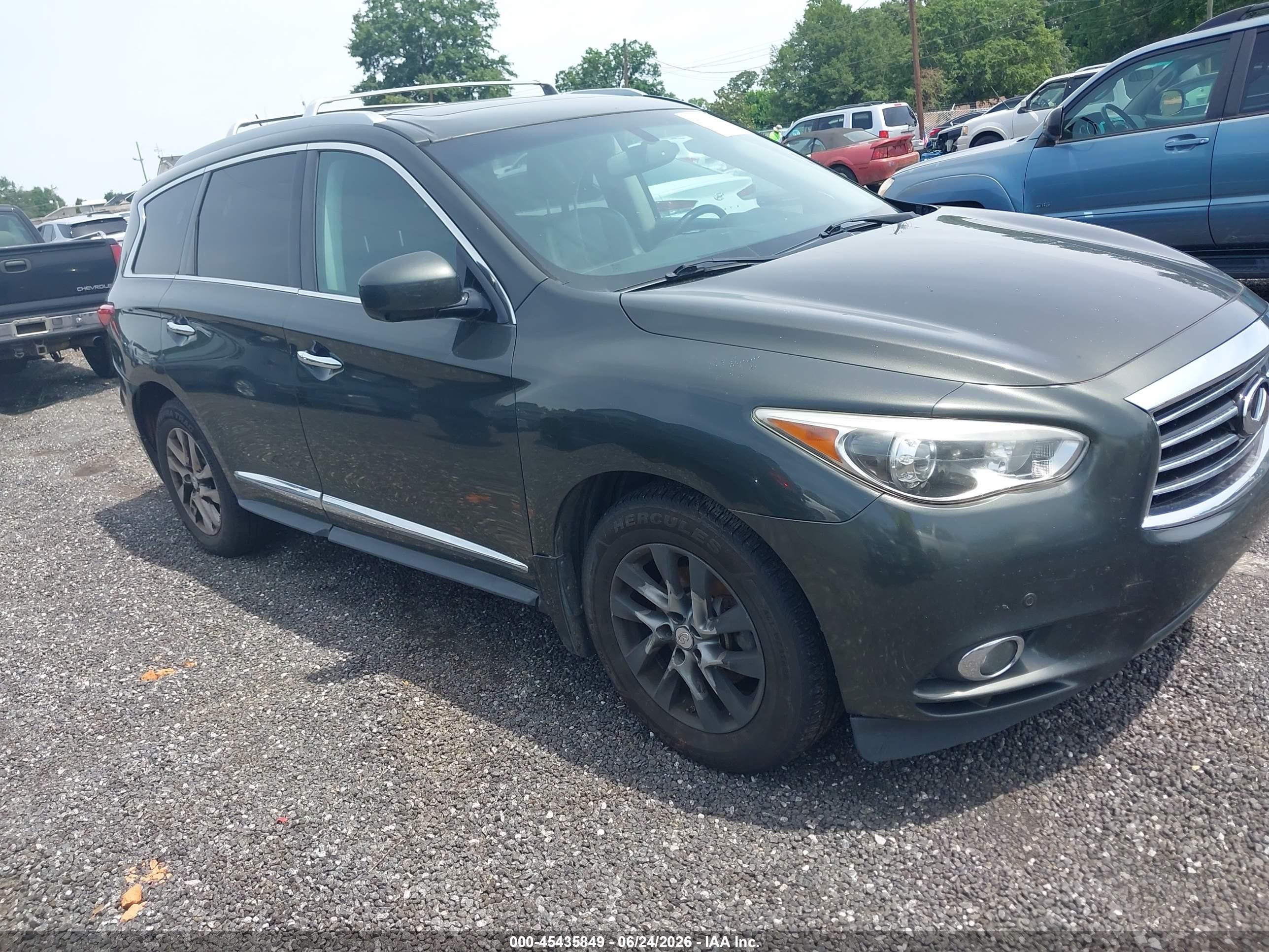 2013 Infiniti JX35, VIN 5N1AL0MM9DC348744 — Water / flood