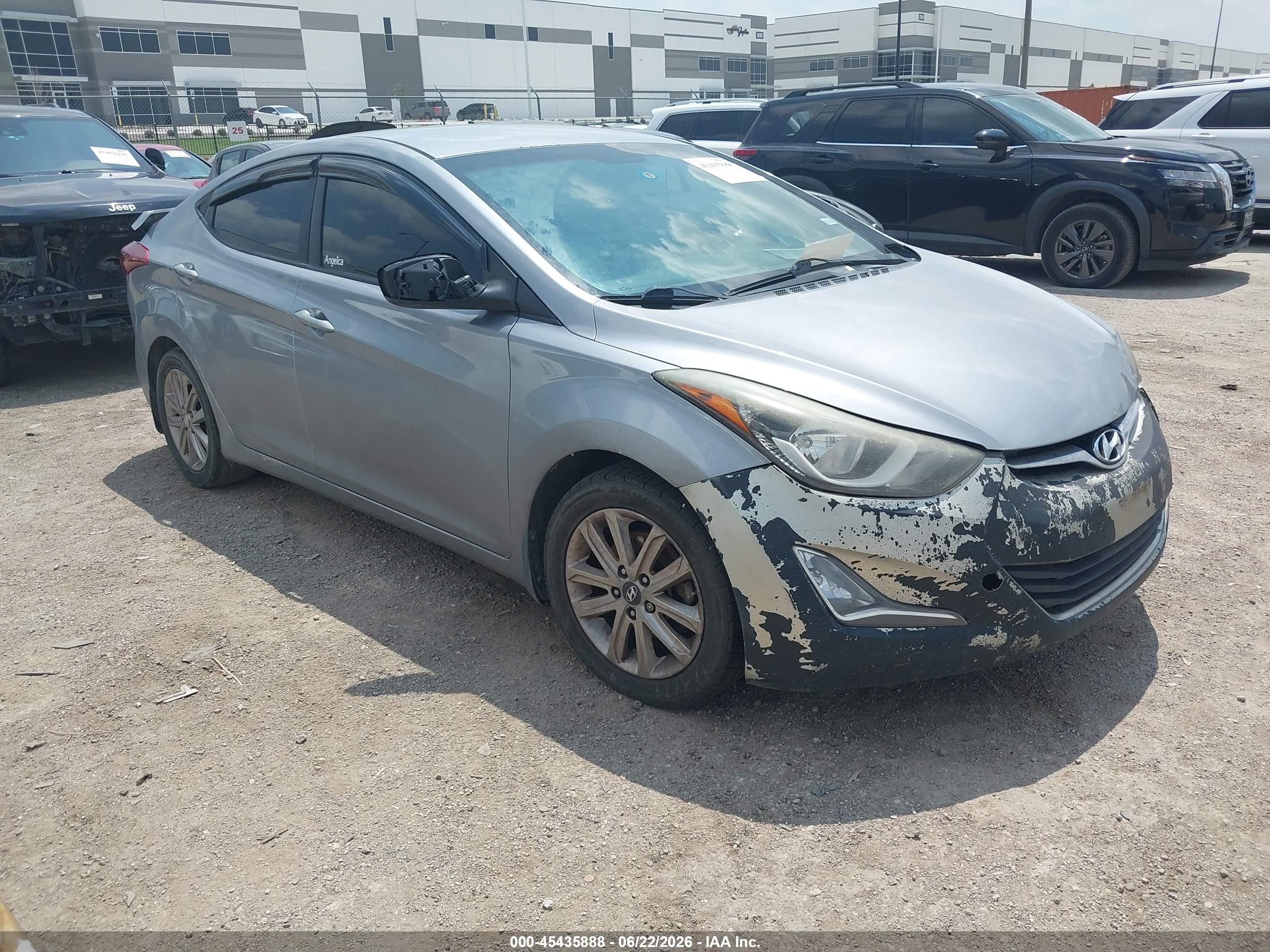 2015 Hyundai Elantra SE, VIN 5NPDH4AE3FH599774 — All over