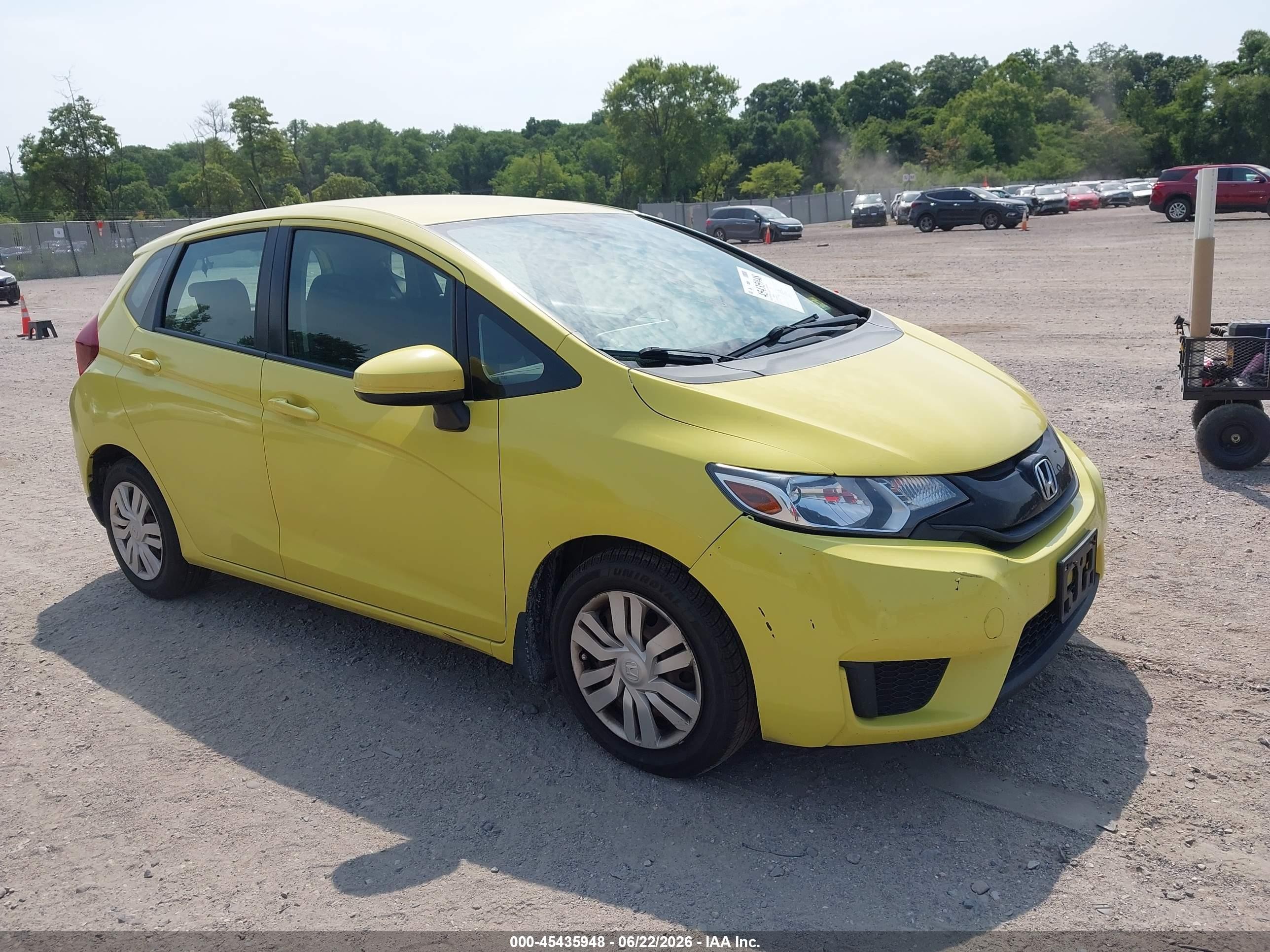 2015 Honda Fit LX, VIN 3HGGK5H57FM777157 — Rear end