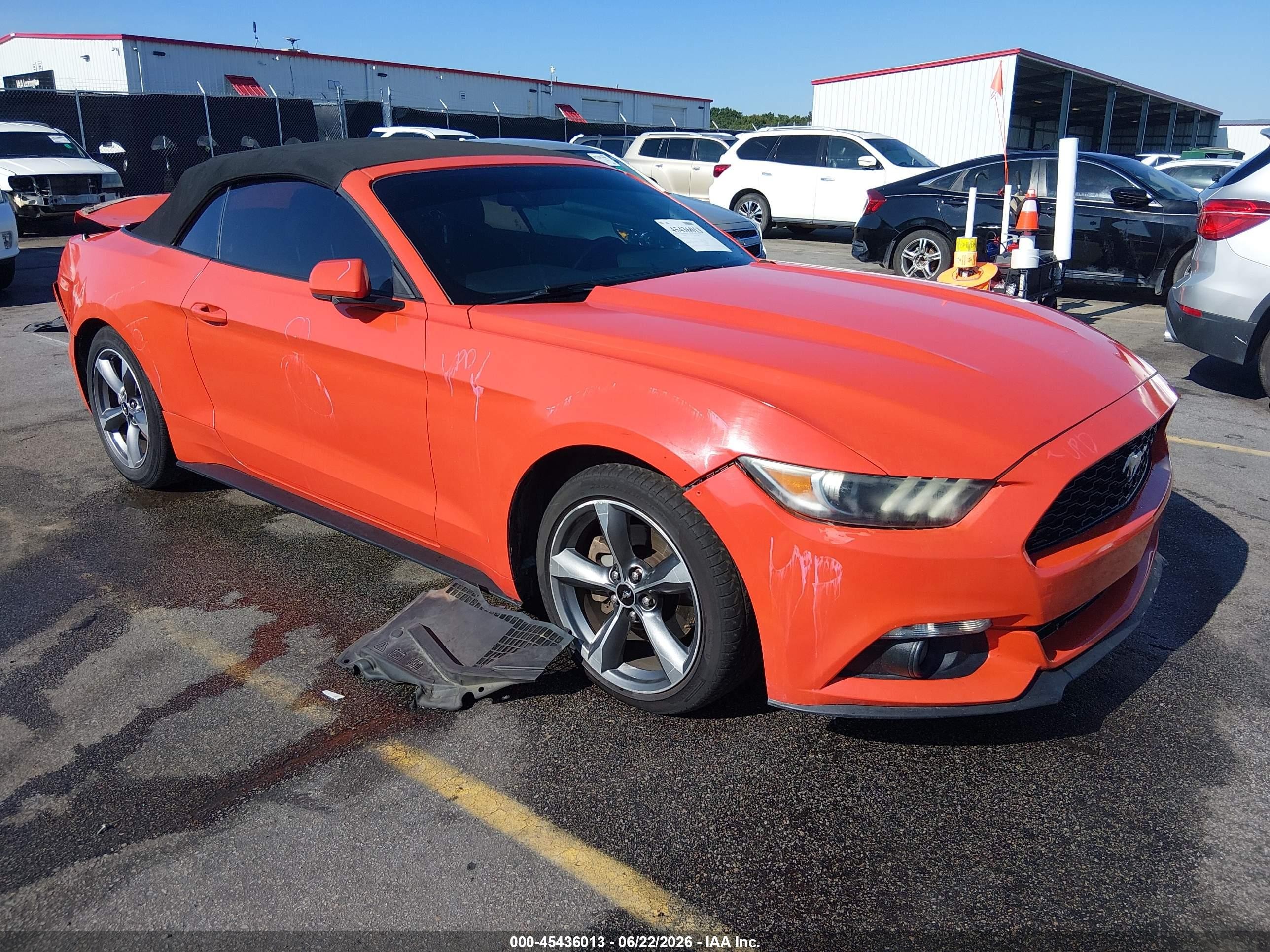 2016 Ford Mustang V6, VIN 1FATP8EM9G5274531 — Rear end