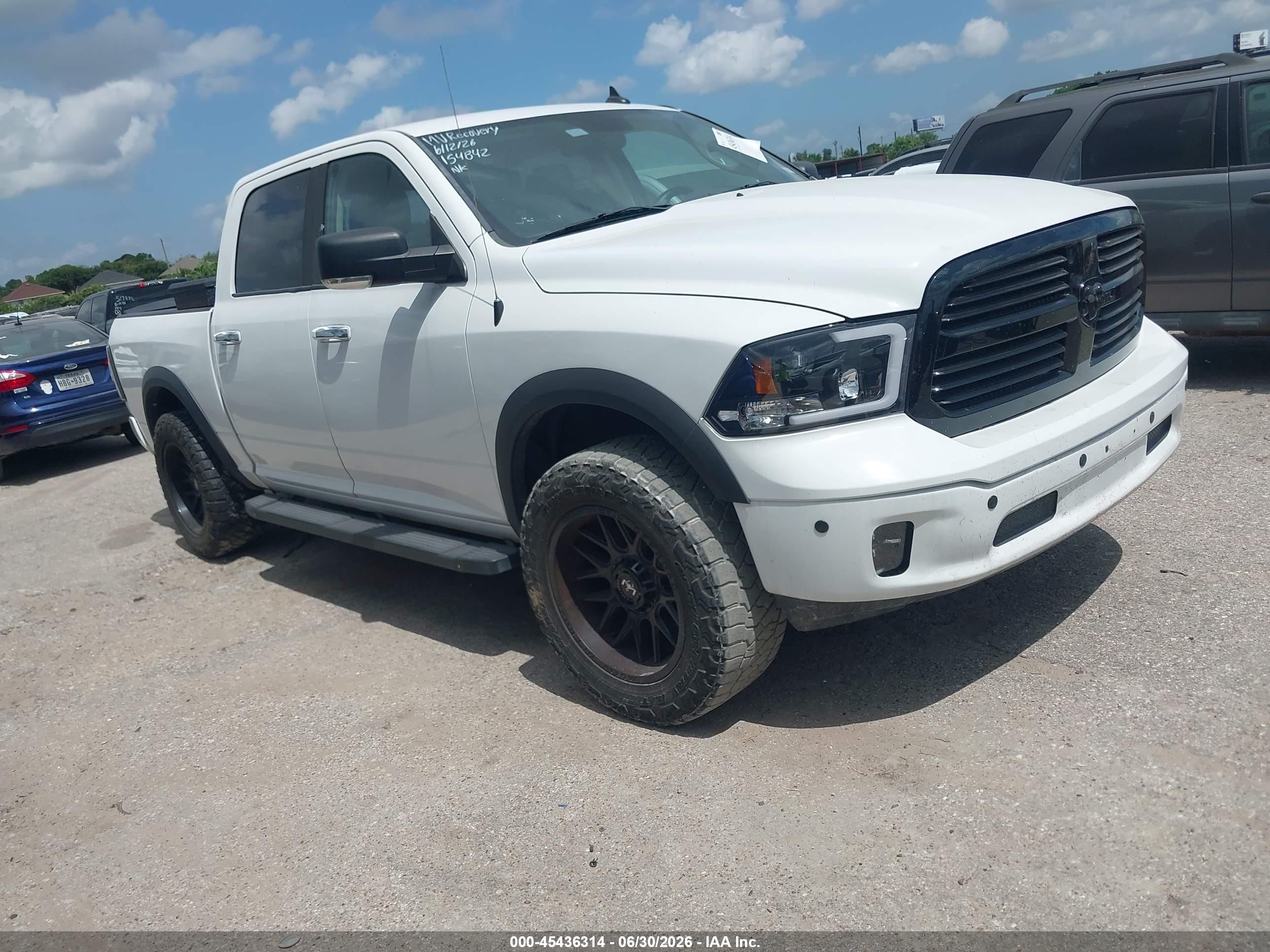 2016 Ram 1500 Big Horn, VIN 3C6RR7LT3GG154842 — Repossession