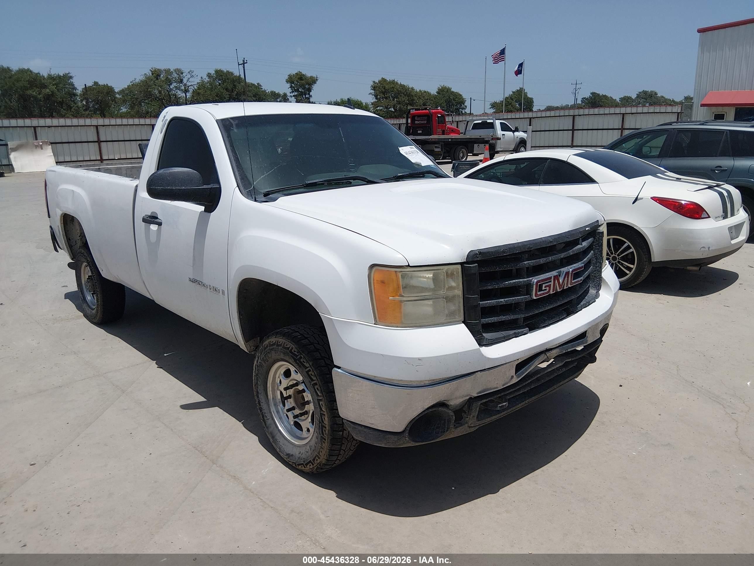 2008 GMC Sierra 2500HD Work Truck, VIN 1GTHC24K78E123200 — All over
