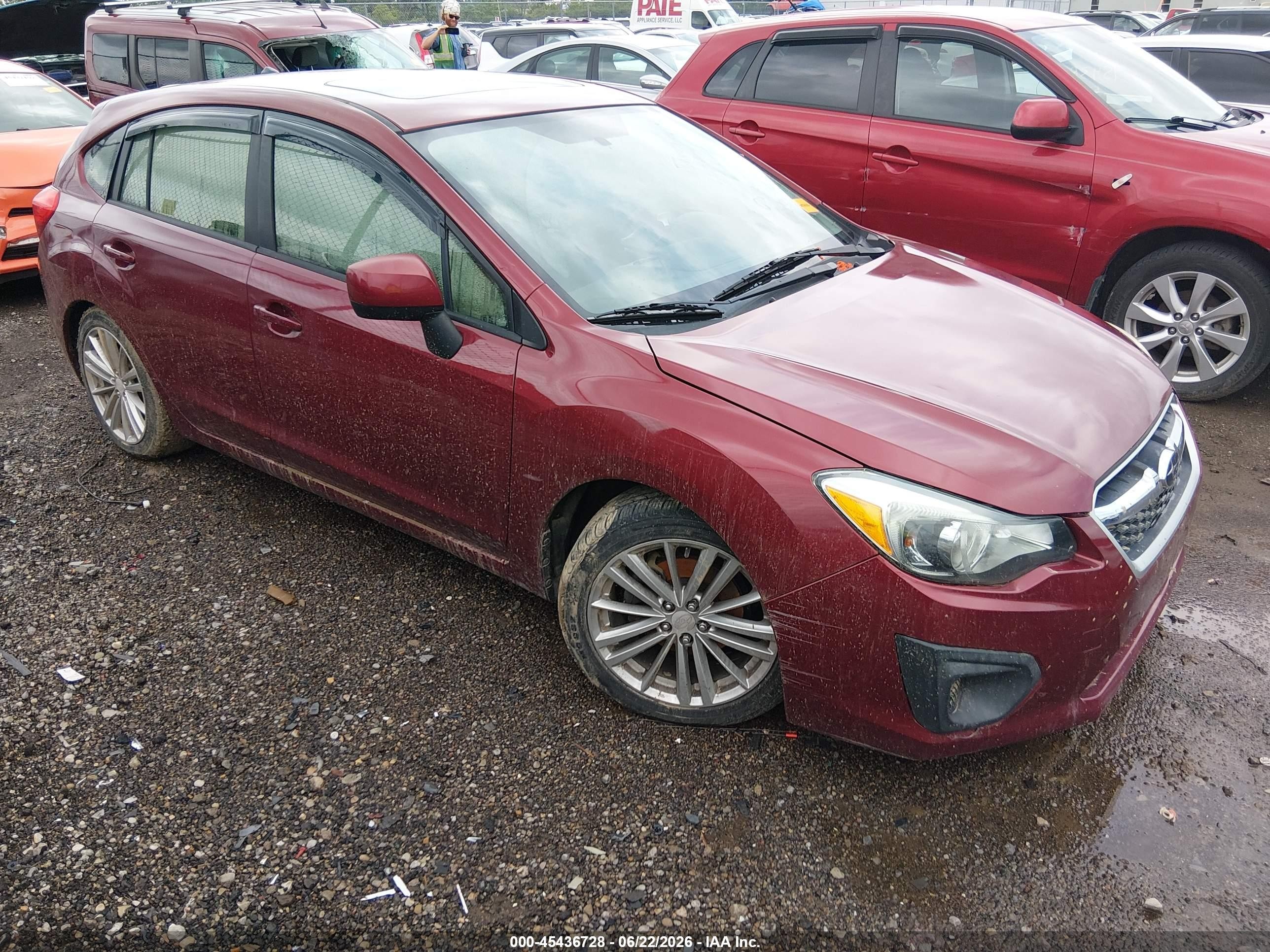 2014 Subaru Impreza Premium, VIN JF1GPAD68EH320051 — Water / flood
