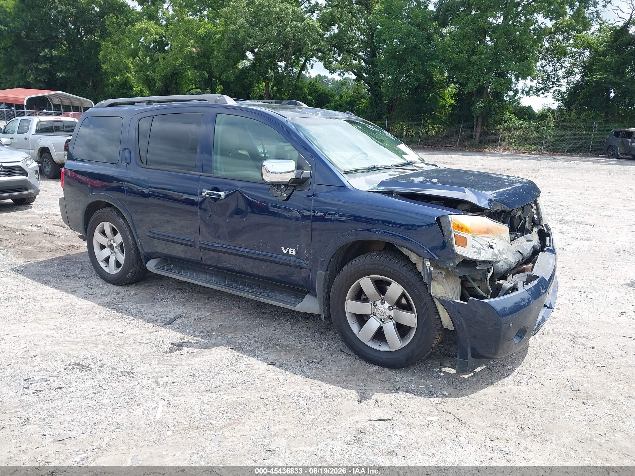 2008 Nissan Armada LE, VIN 5N1AA08C88N631038 — Front end