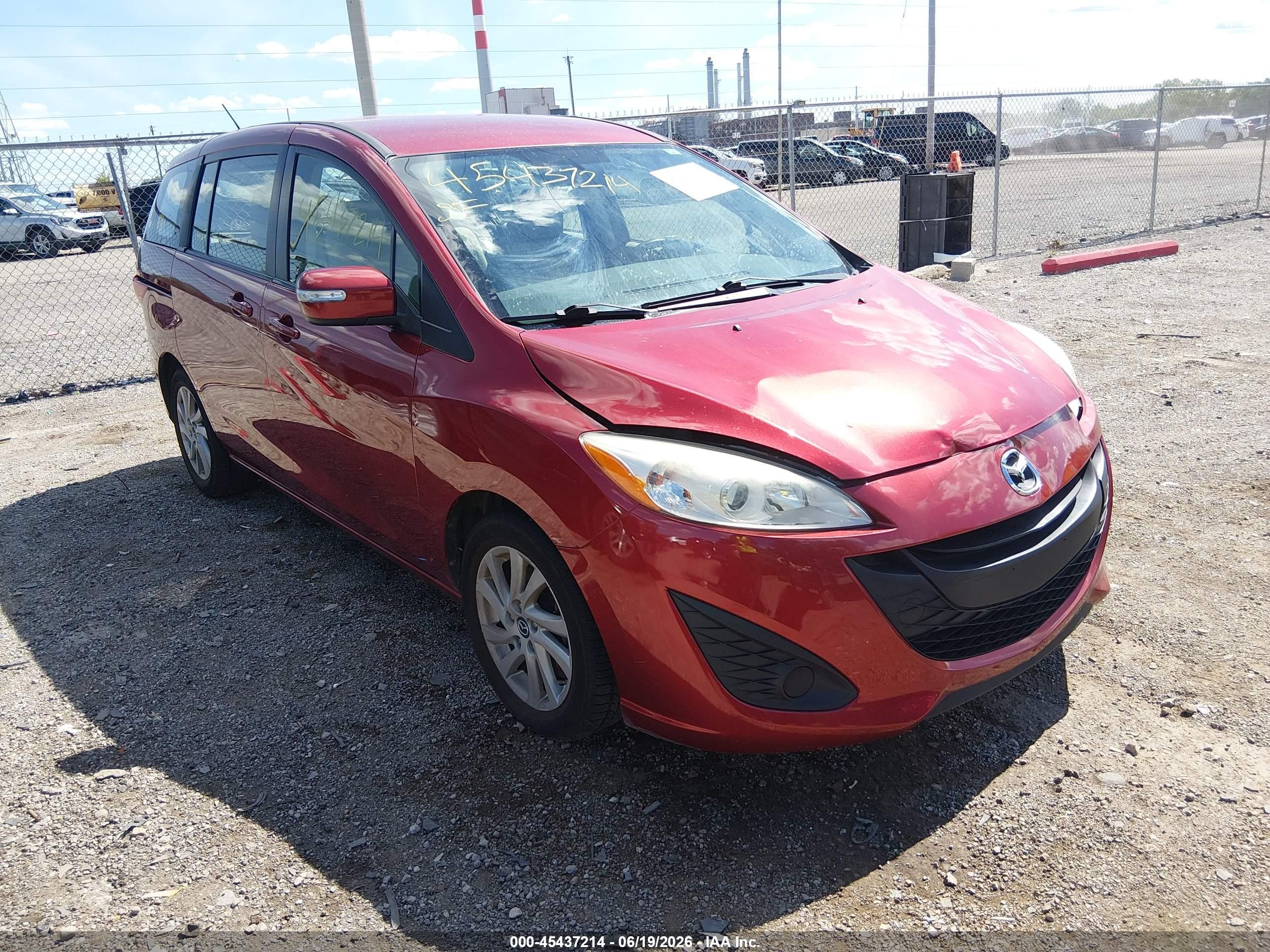 2015 Mazda 5 Sport, VIN JM1CW2BL4F0182079 — Front end