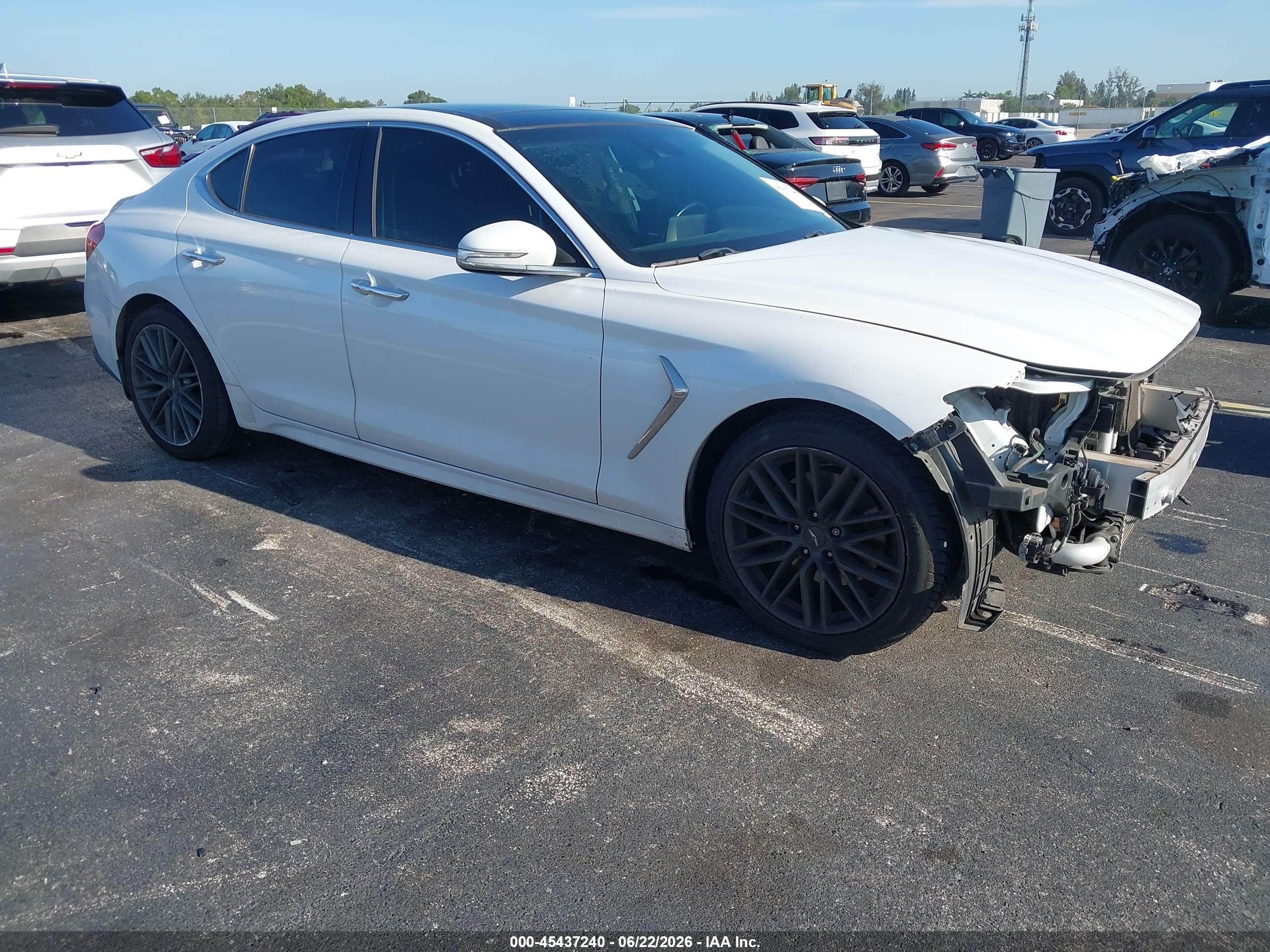 2019 Genesis G70 Advanced, VIN KMTG34LA2KU017784 — Front end