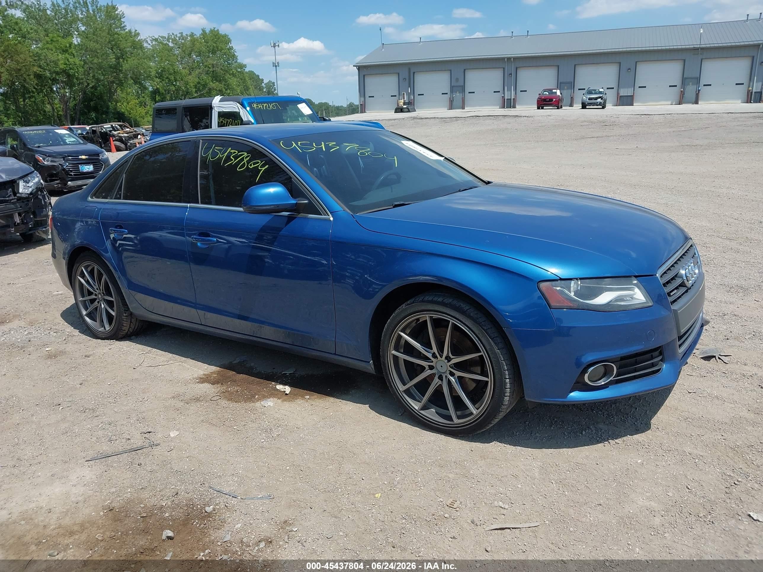 2009 Audi A4 Premium Plus, VIN WAUSF78KX9N055929 — Rear end