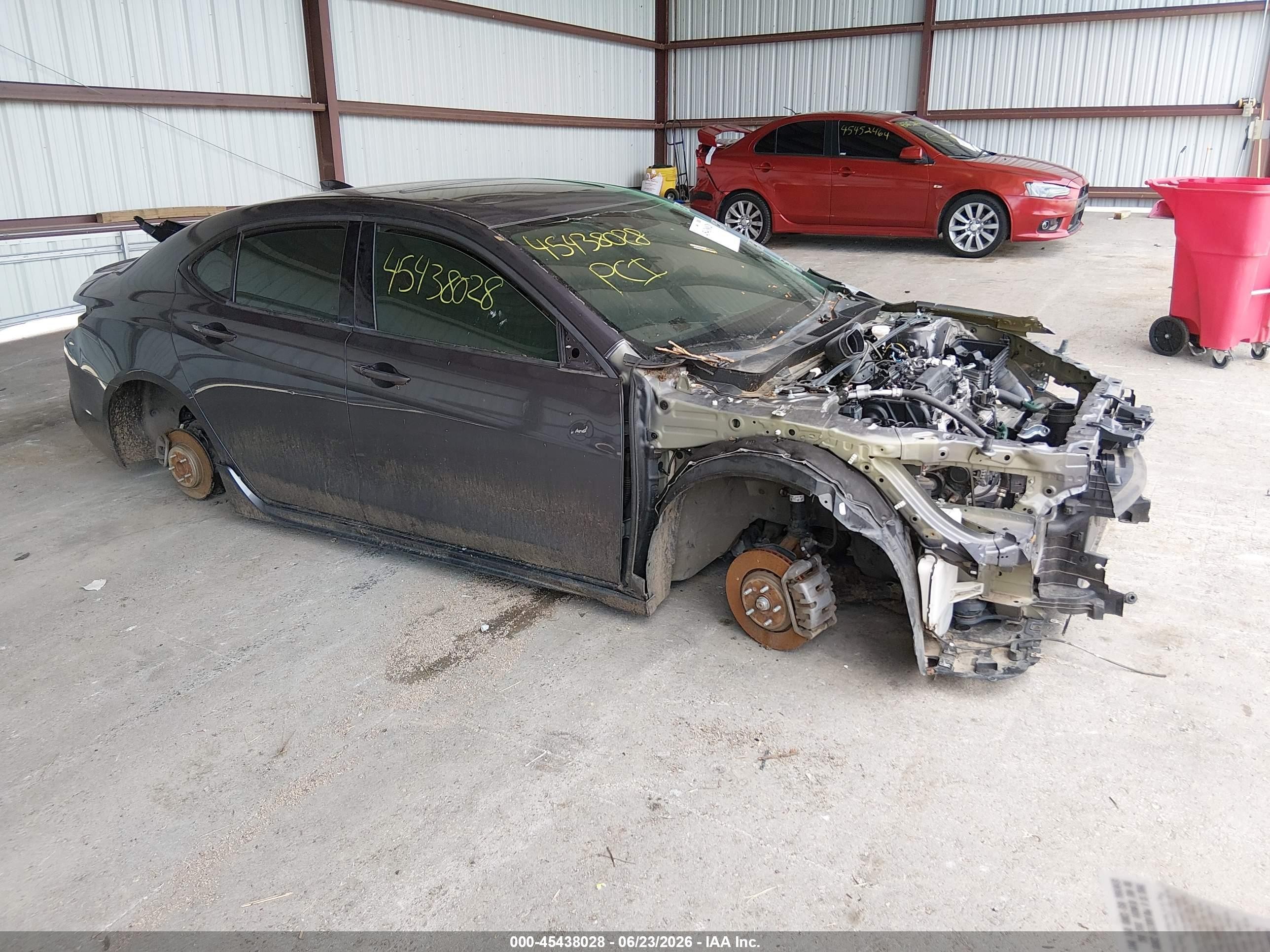 2020 Acura TLX w/A-Spec Pkg, VIN 19UUB1F65LA006888 — Interior fire