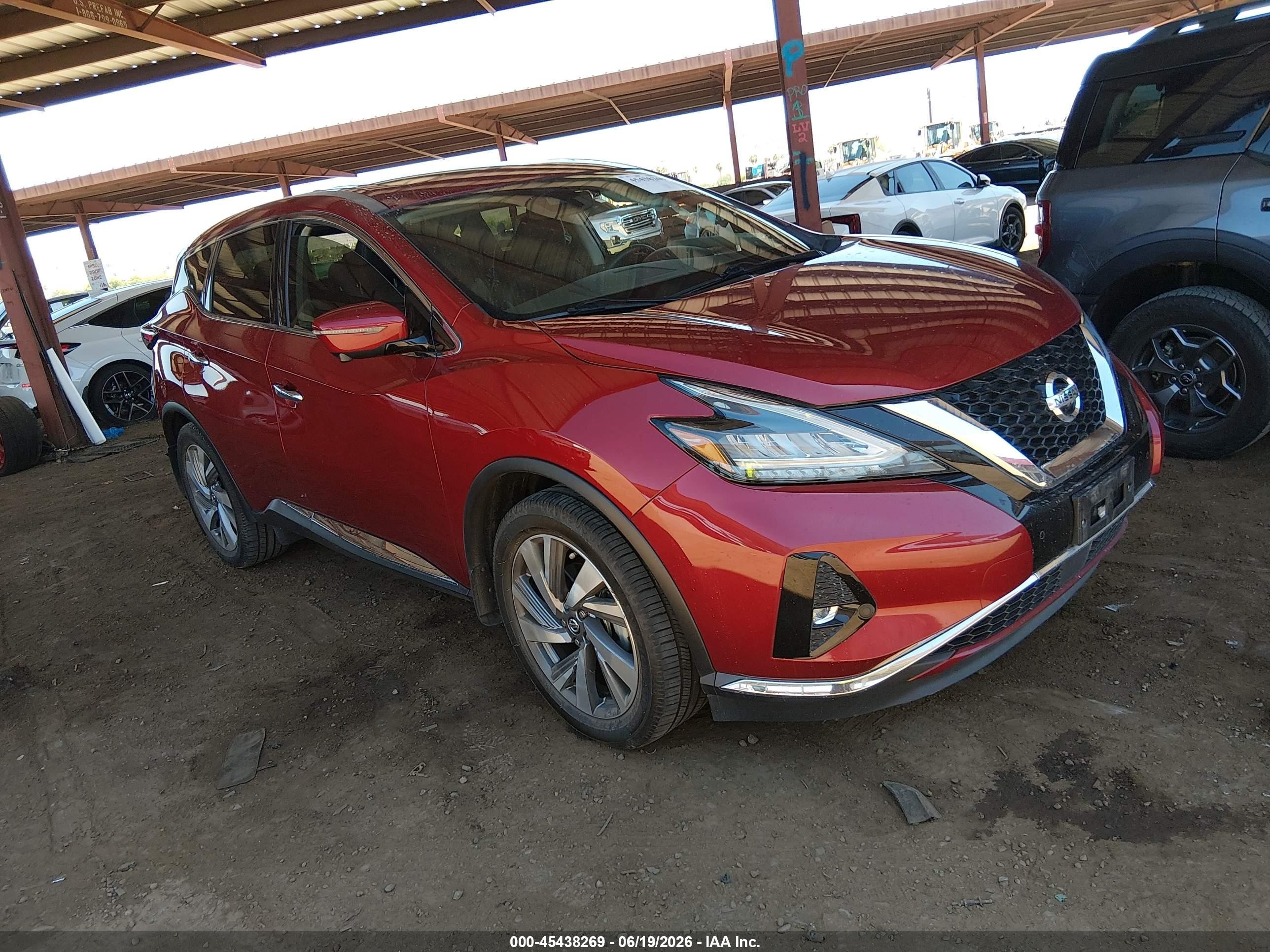 2021 Nissan Murano SL, VIN 5N1AZ2CJ3MC124161 — Side
