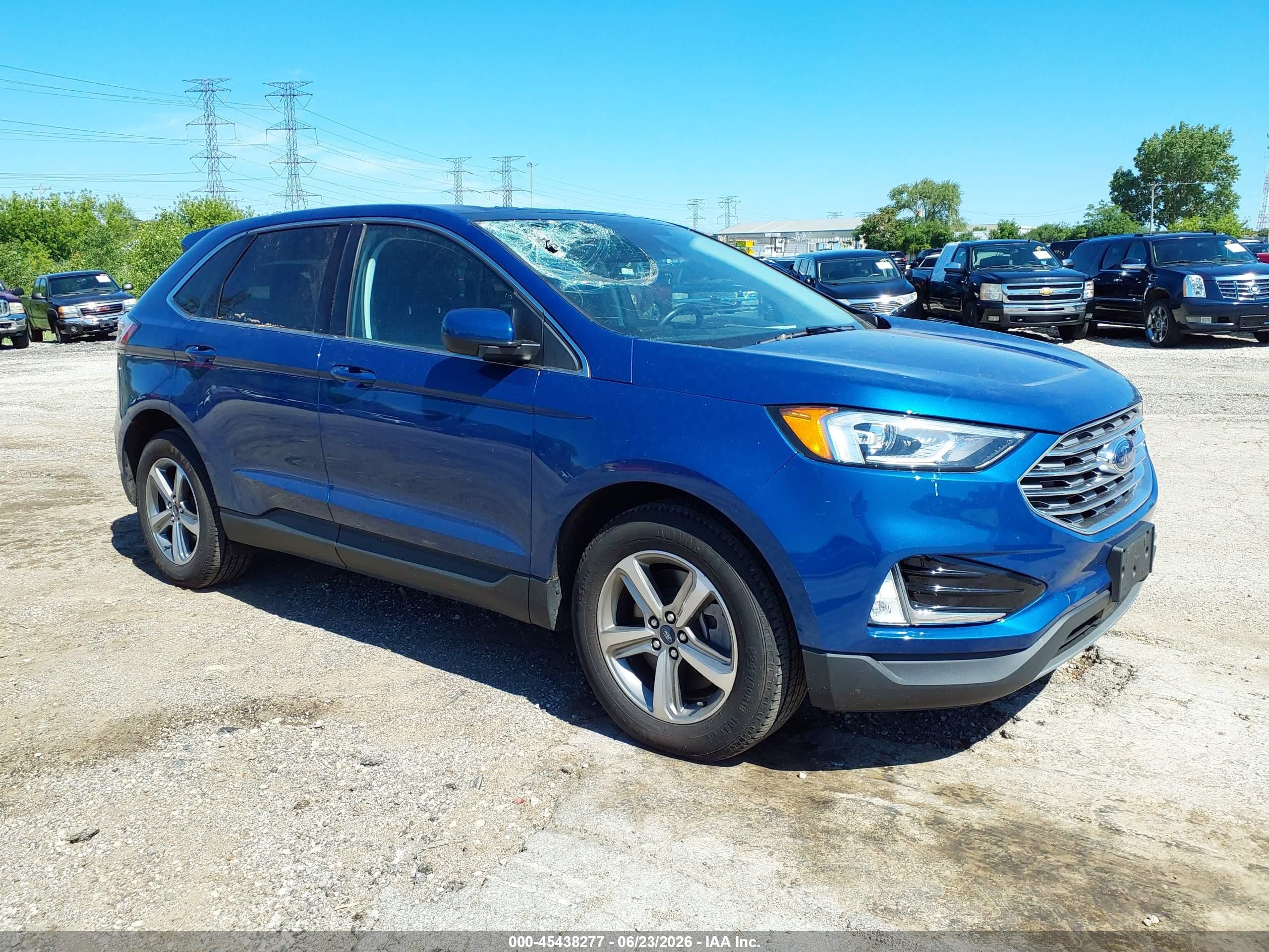 2021 Ford Edge SEL, VIN 2FMPK4J94MBA39087 — Rollover