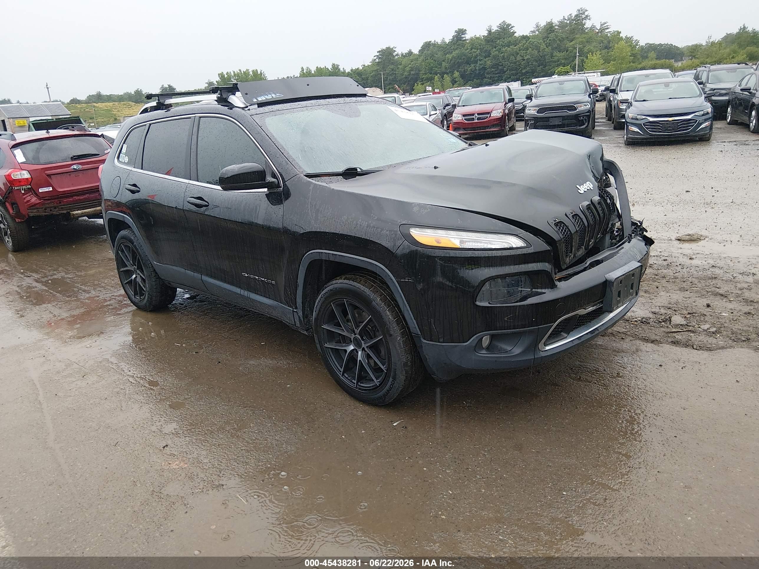 2014 Jeep Cherokee Limited, VIN 1C4PJMDB8EW256938 — Front end
