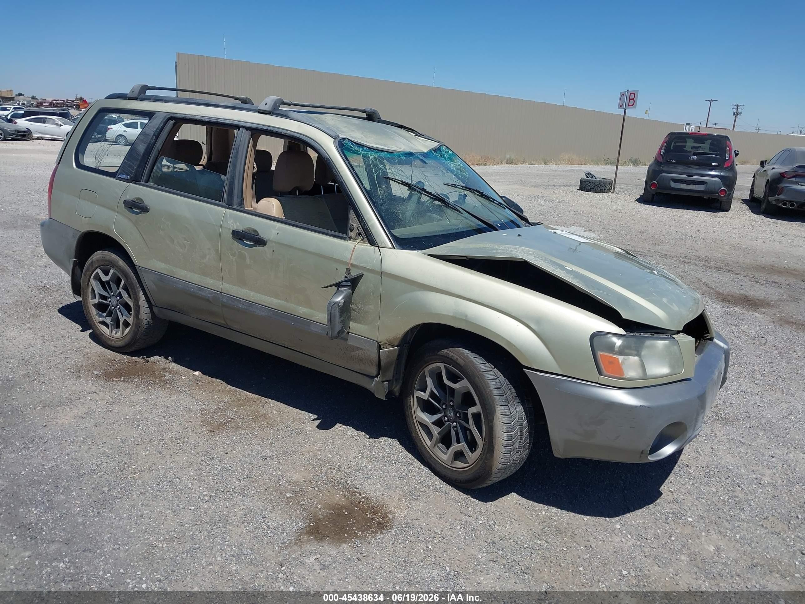 2004 Subaru Forester XS, VIN JF1SG656X4H717619 — Опрокидывание