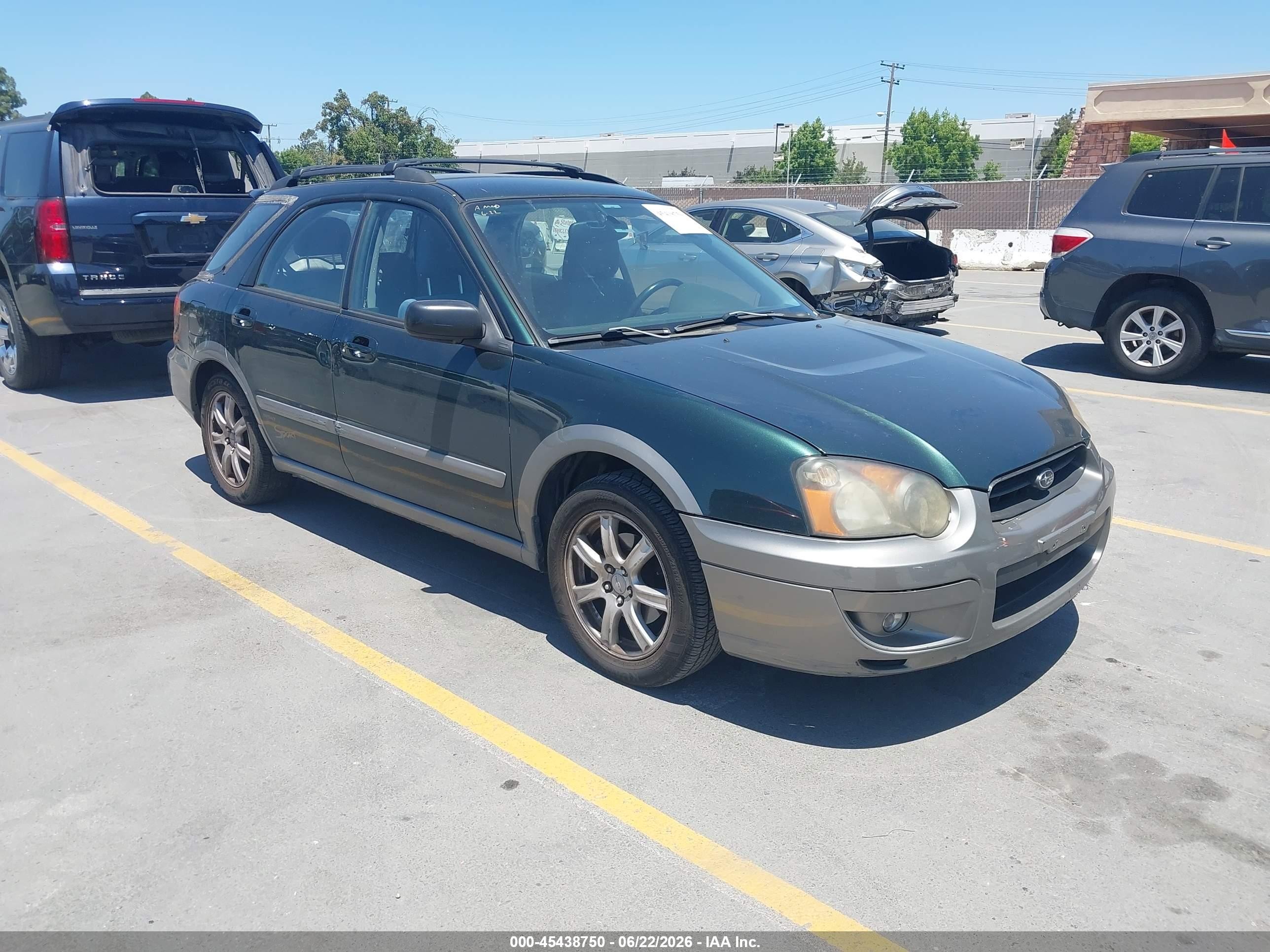 2005 Subaru Impreza Outback, VIN JF1GG68565H805688 — Бок